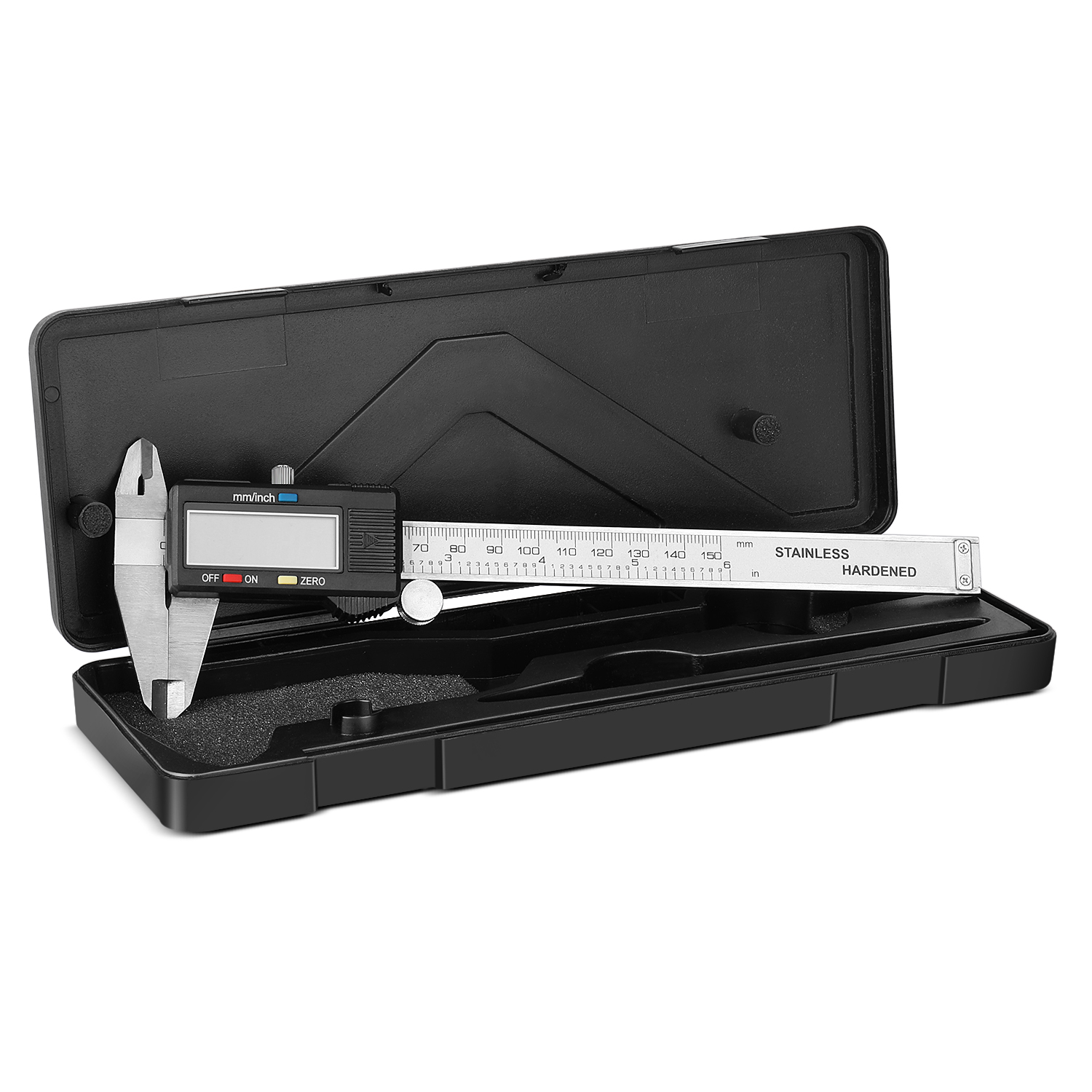 Electronic Digital Caliper with Stainless Steel Construction, LCD