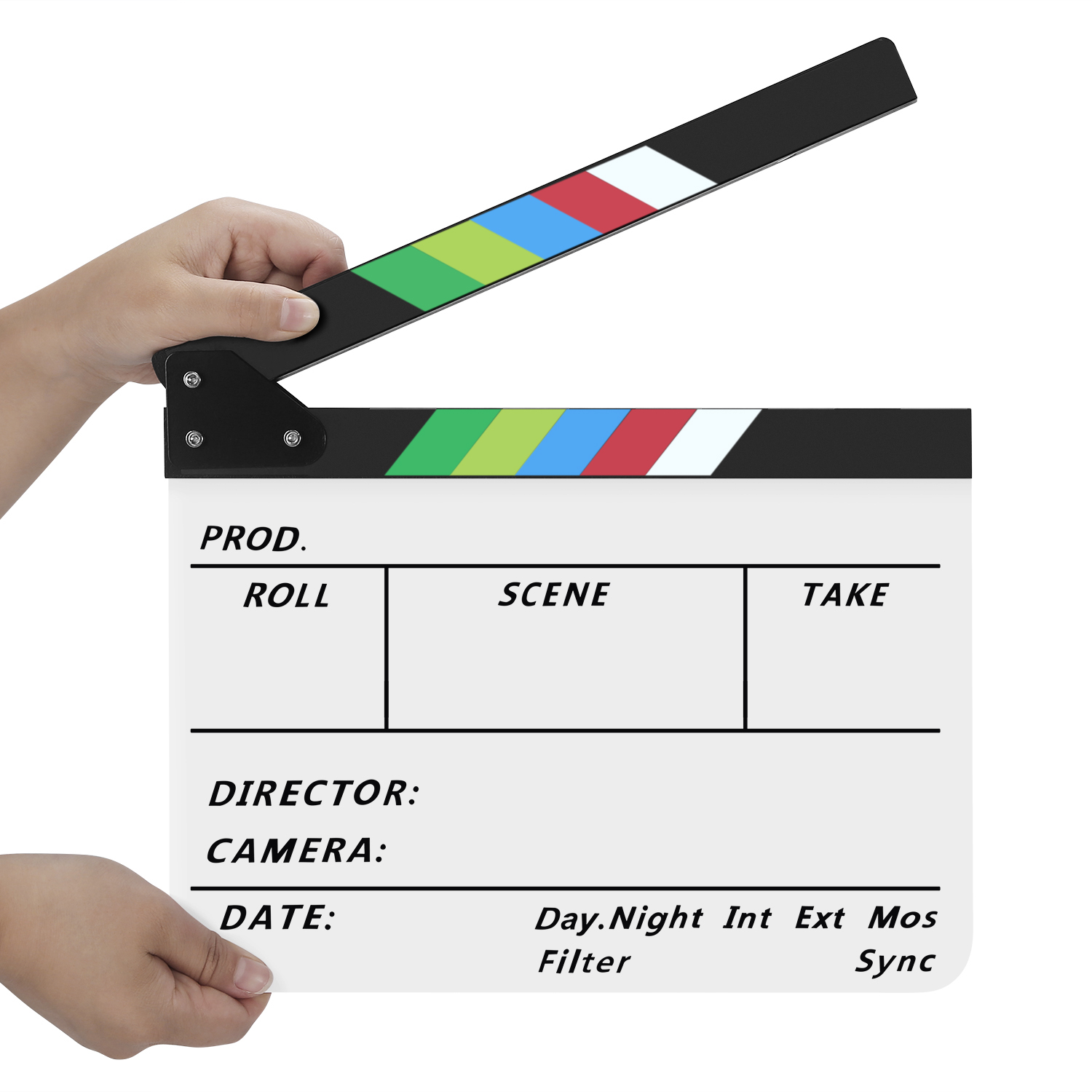 Multi-Use The film clapboard can be used to shoot videos, movies, films, TV shows and advertisements. It can be used as a theater props and  suitable for microfilm shooting