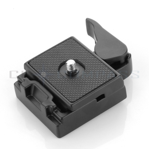 Black Camera Tripod Quick Release Plate 1.5x2 inches Mount 6mm Screw ...