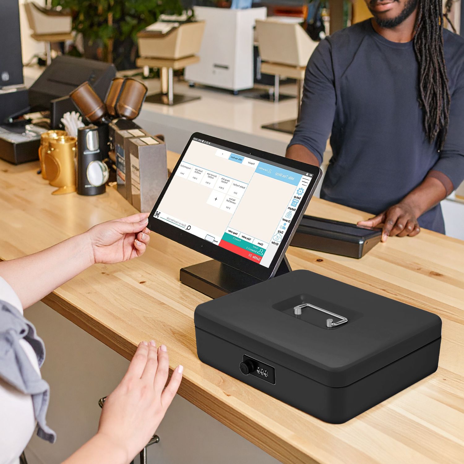 Multipurpose Lockbox: This small cash box for kids and adults is Ideal for managing cash, receipts, and valuables in various settings, including businesses, classrooms, and events