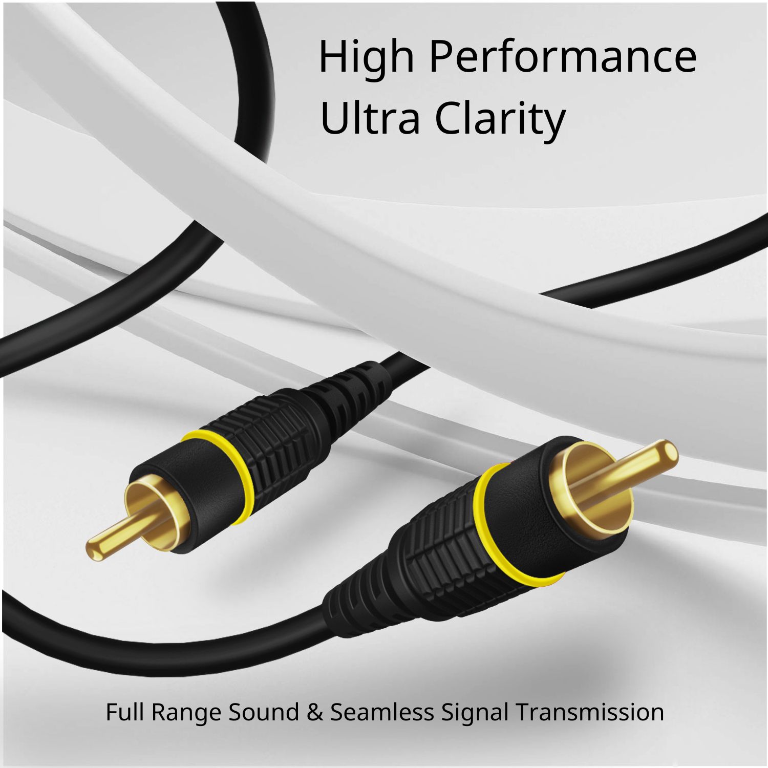 15ft 1 Rca Male To 1 Rca Male Mm Composite Audio Video Subwoofer Digital Cable Ebay 8096