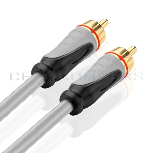 Premium 15FT 1 RCA Composite Video Subwoofer Digital Coax Cable  