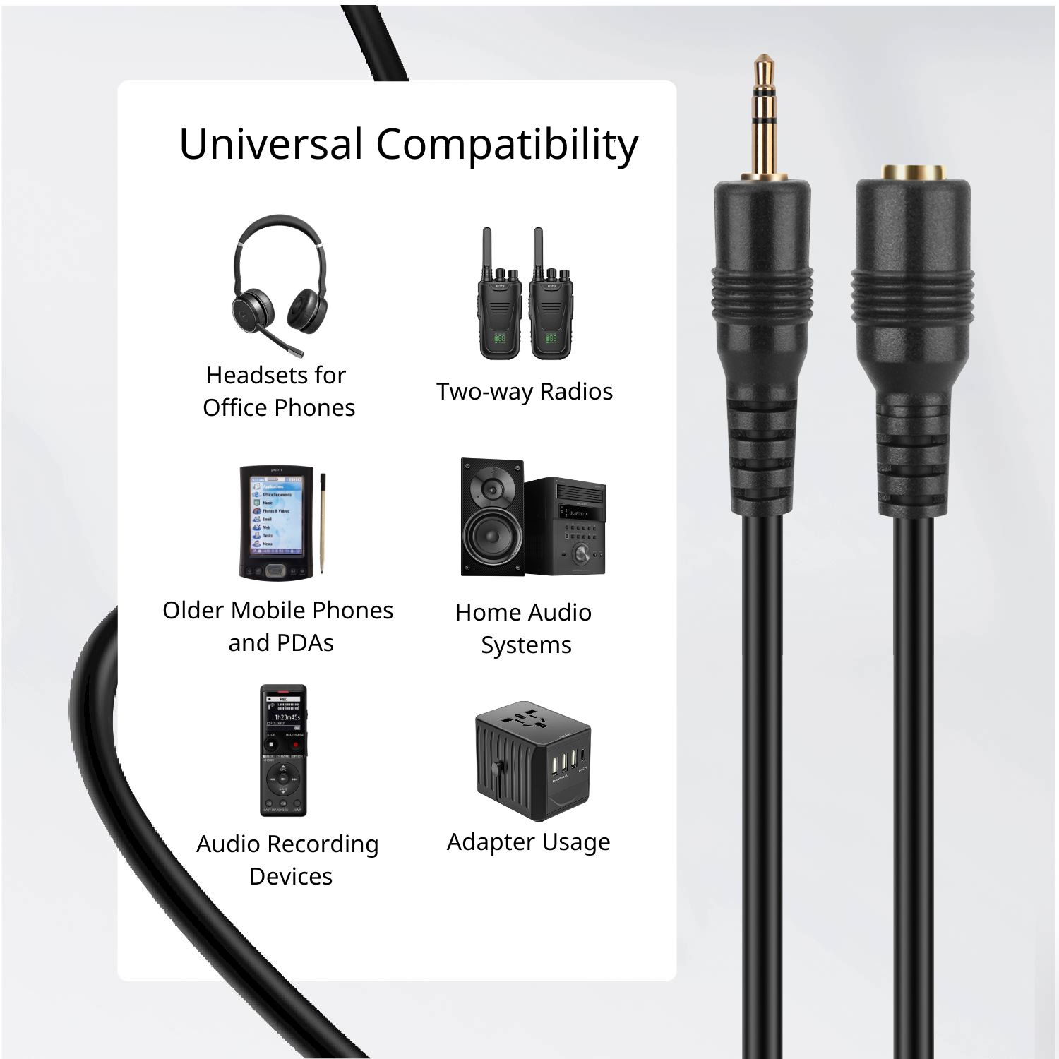 Perfect sound - no hiss & no static; Oxygen Free Copper Lines combined with a double shielding allow for a maximum audio quality; reduce distortion and signal loss; minimizes return loss, so music, dialogue and sound effects are always clear, dramatic, detailed in excellent signal quality