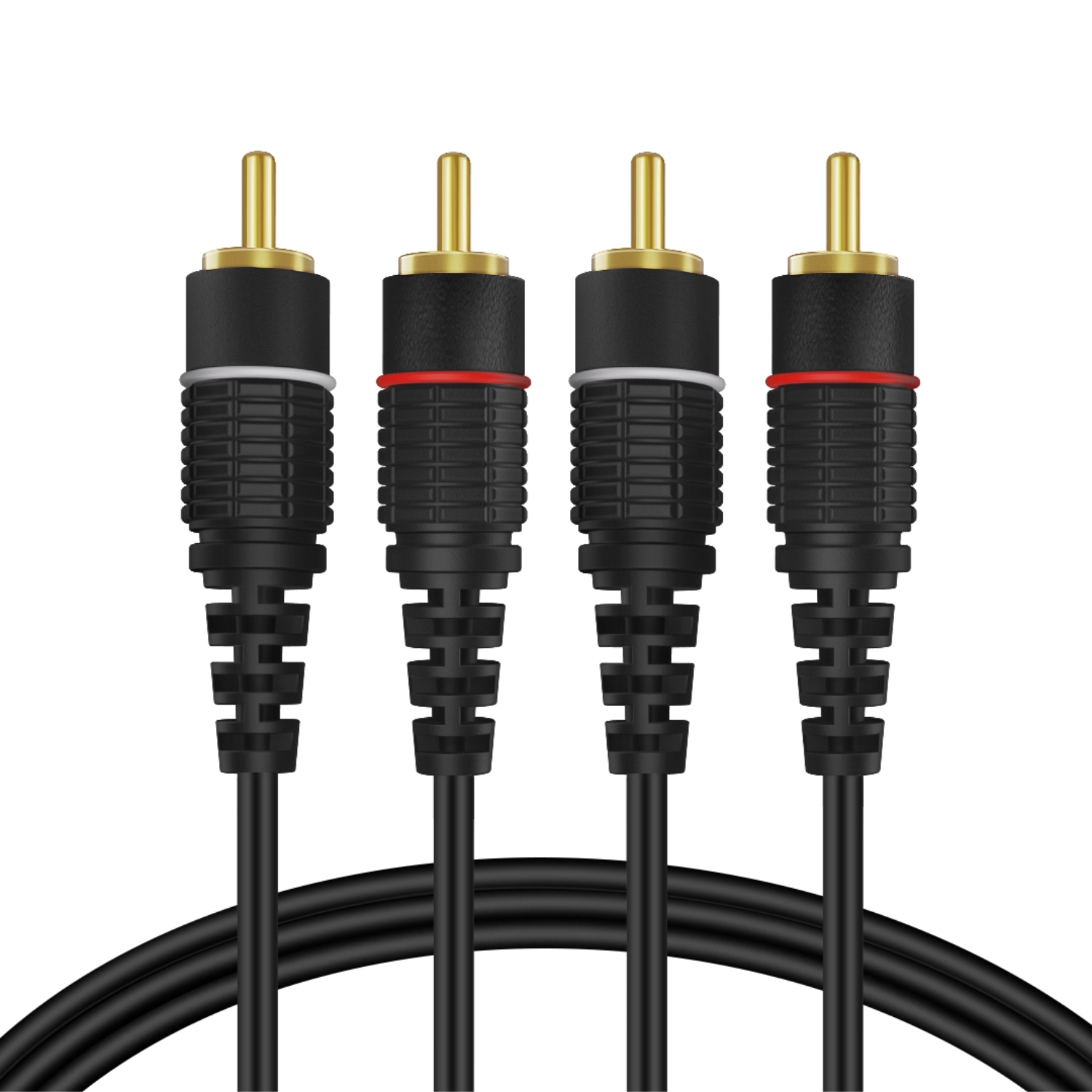 Easy and Efficient Setup: Say goodbye to hassle setup with our plug-and-play RCA cord featuring color-coded connectors for error-free installations, offering not just connectivity but an experience of precise, dynamic RCA stereo cable audio