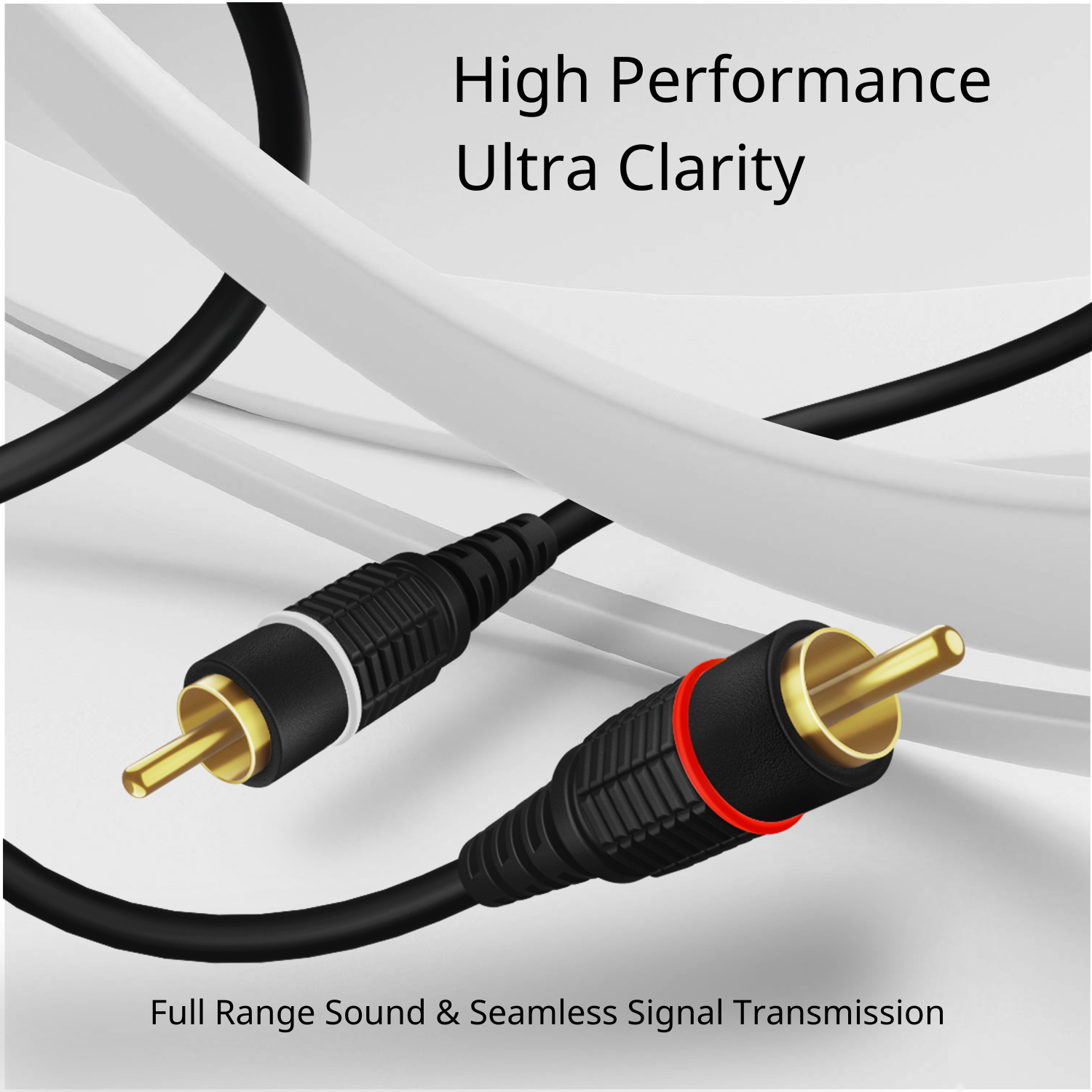 Universal Compatibility: Our stereo audio RCA cable male connector can transfer audio signals to car audio RCA cable, amplifiers, Hi-Fi systems, home theater, subwoofers, audio mixers, speakers, and other devices with 2RCA ports