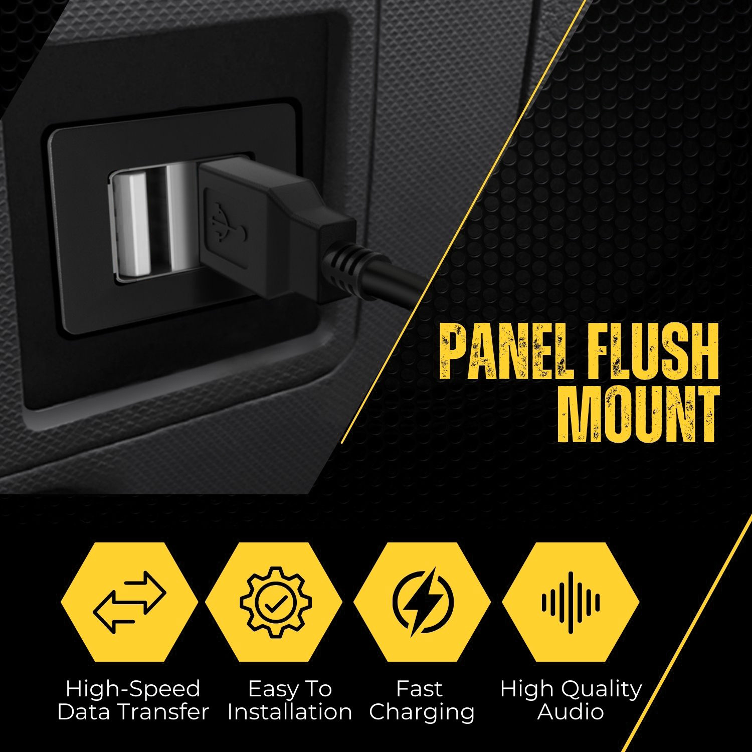 Reliably Made - This Flush Mount USB Port is solid made with thick layer, well molded ends and the length is sufficiently long for your project