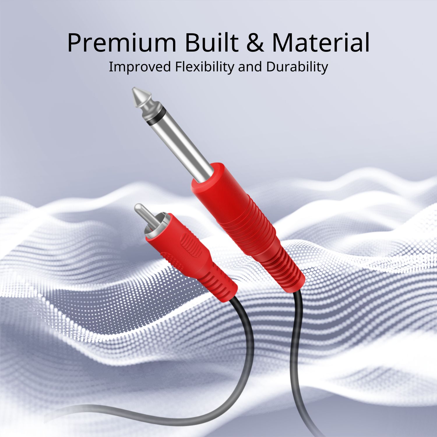 Built with heavy duty thick shielding, high-quality polished metal connectors and corrosion-resistant gold-plated RCA connectors; protection against radio frequency interference (RFI) and electromagnetic interference (EMI)