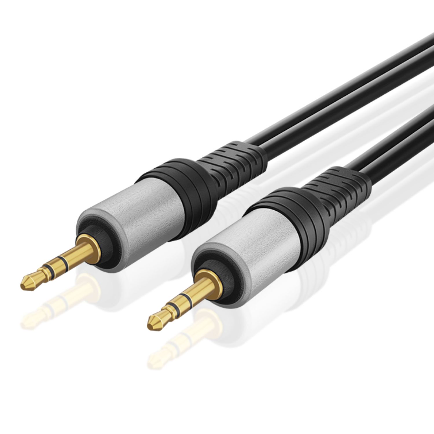 Premium Gold Plated 3.5mm Audio Cable (50 Feet) - Male to Male AUX Auxiliary Stereo Headset Jack Adapter Wire Cord Plug Connector for iPhone iPod iPad, Android Smartphone Tablet, Home Car System