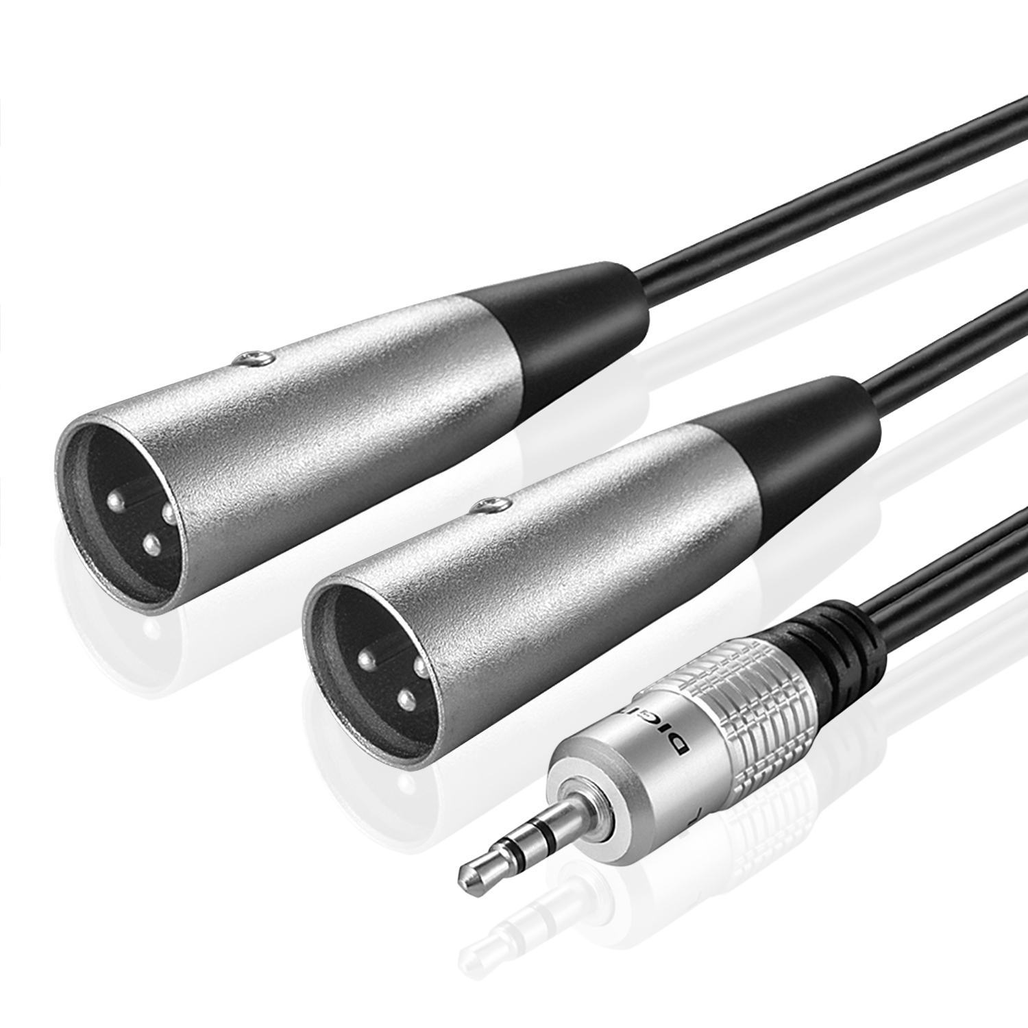 Details About 3 5mm Trs To Xlr Cable Y Adapter Stereo Aux Audio Jack Plug Converter Cord 15ft