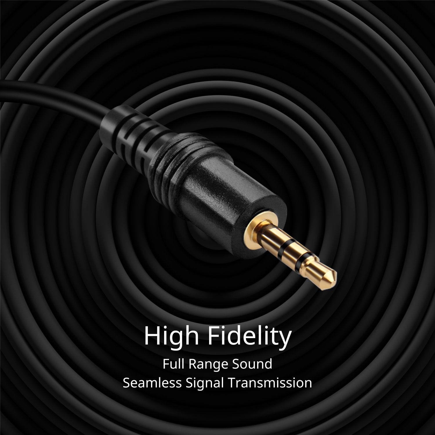 Balanced solid conductors for enhanced internal noise rejection and clearer, deeper bass and eliminate strand-interaction distortion; Solid-core bass conductor optimizes low-frequency signal transfer for improved bass response; Beveled step-down design accommodates most mobile devices in a case with a snug and secure connection