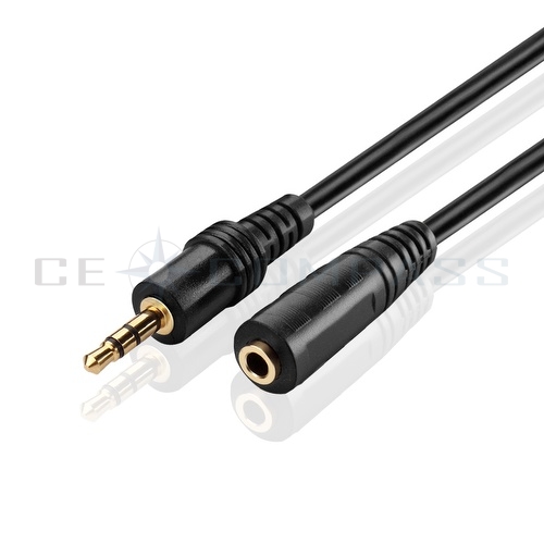 50ft 1 8 3 5mm Stereo Audio Extension Cable Plug Mini Jack M F Male