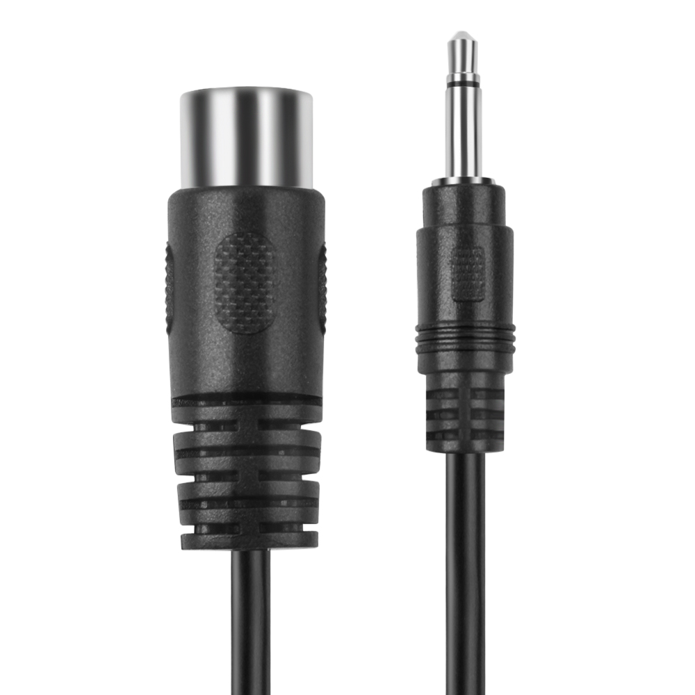 MIDI Cable Adapter 5 Pin Din Plug To 3.5mm (1/8in) TRS Stereo Jack
