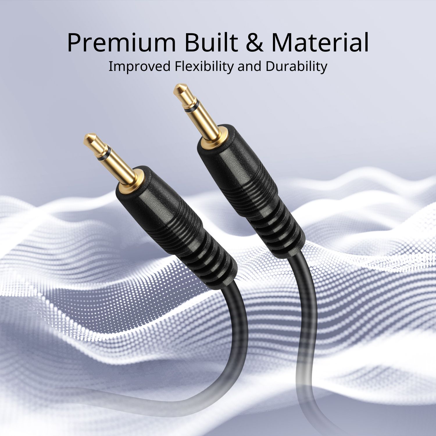 Deliver quality signal connectivity; Molded connectors with strain relief ensure a solid high quality connection between the connected devices
