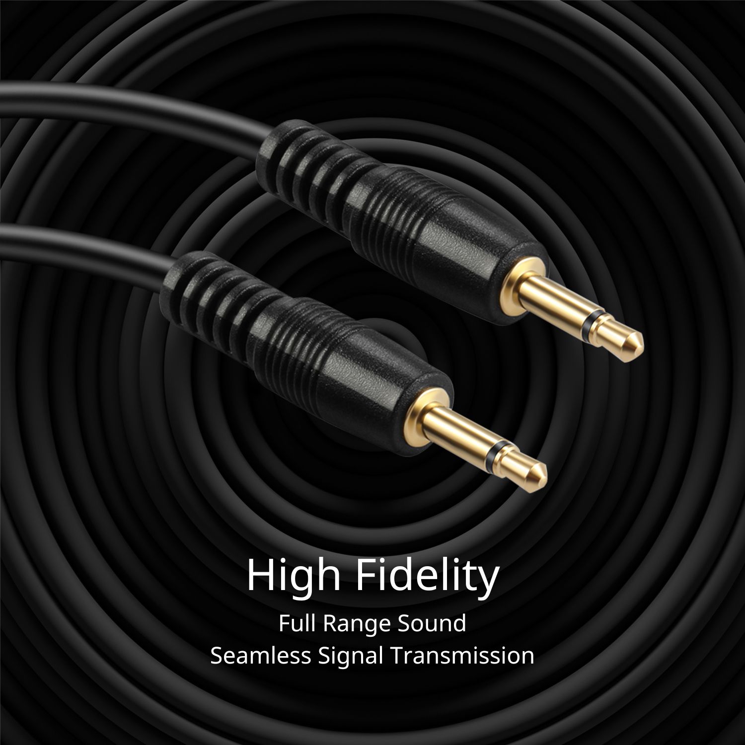 High performance versatile cable accurately transfer quality detailed clean natural pure audio sound with realism and clarity jitter-free mono format signals; Balanced solid conductors for enhanced internal noise rejection and clearer, deeper bass and eliminate strand-interaction distortion