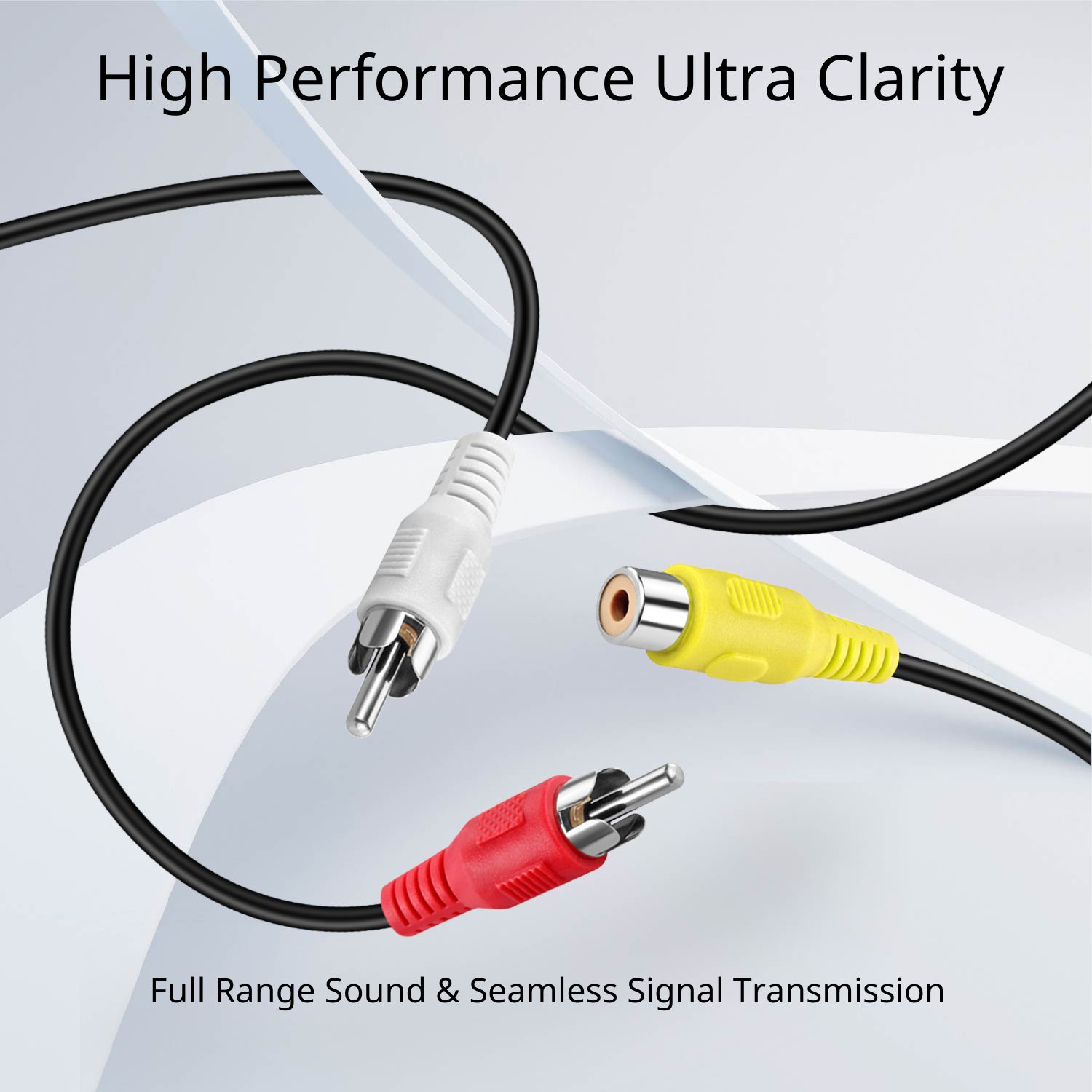 6FT 3RCA Male to 3RCA Female M/F Extension Stereo Audio Cable For TV