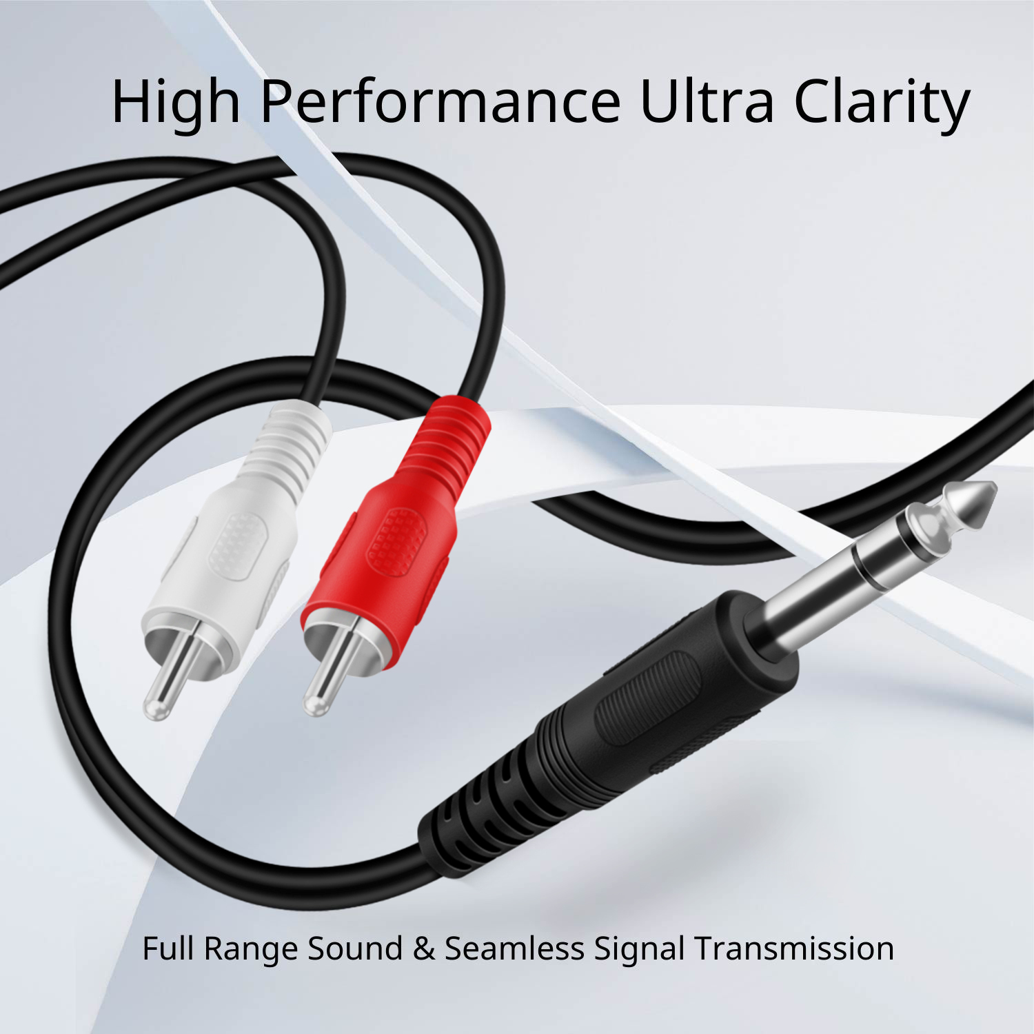 Convenient and Versatile - Connect a wide range of audio equipment, from instruments and mixers to computers and home theater systems, with this TRS to RCA Splitter Cable.
