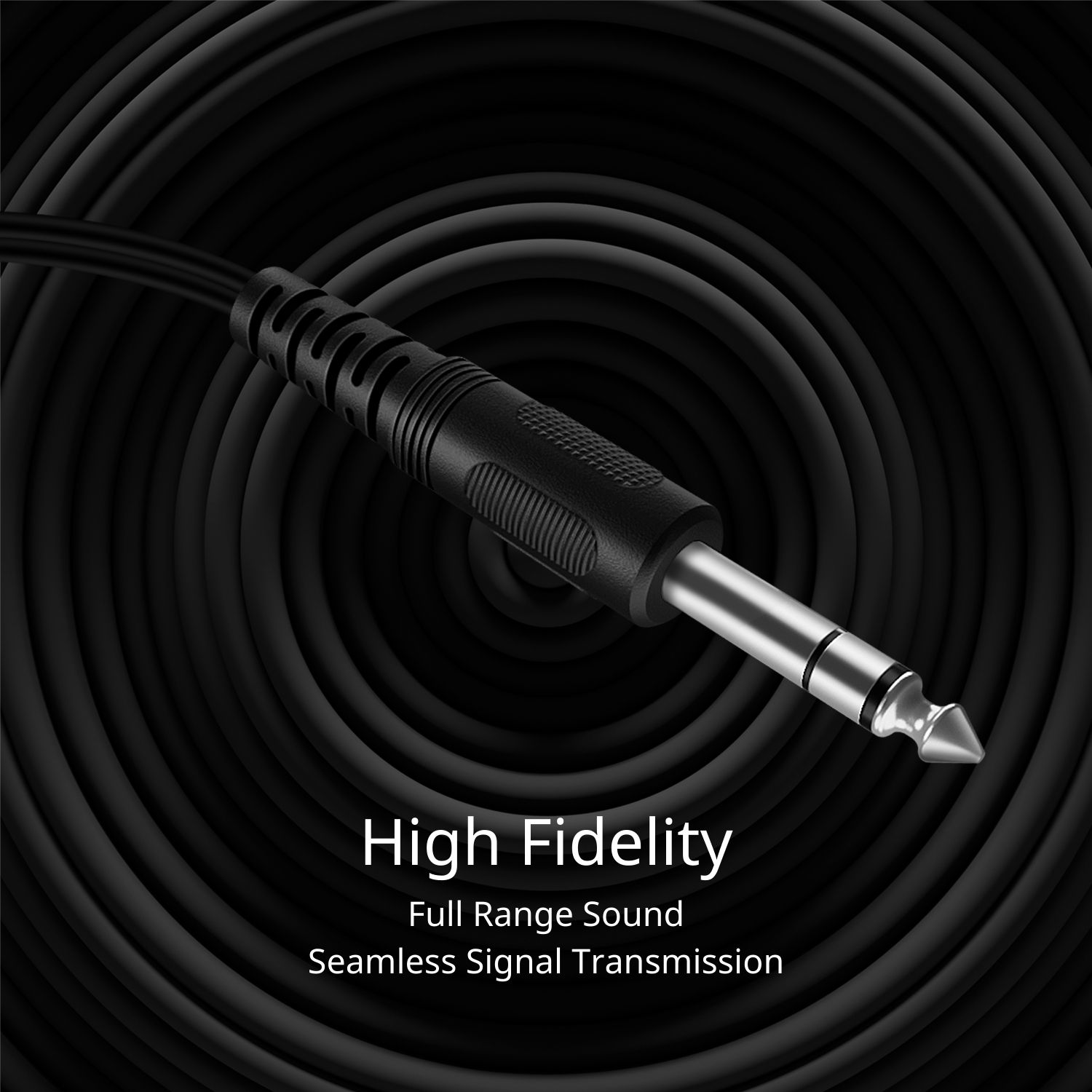 Enhanced Sound Quality - With oxygen-free copper lines, this RCA to headphone jack (6.35mm) provides improved signal strength and reduced noise interference, ensuring that your audio experience is crystal-clear and distortion-free.