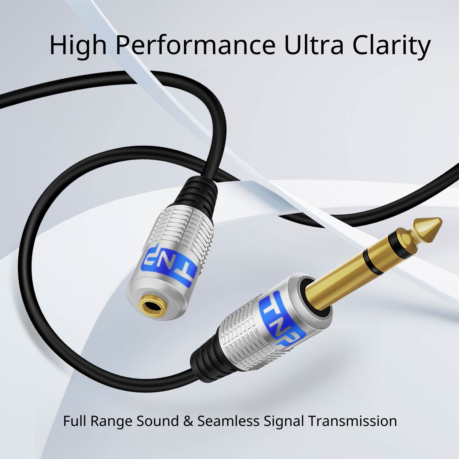 Universal Compatibility: Our quarter inch to headphone jack seamlessly connects headphones or any device with a 3.5mm(1/8") jack to professional audio gear with 6.35mm (1/4") inputs, including mixer, amplifiers, and home theater