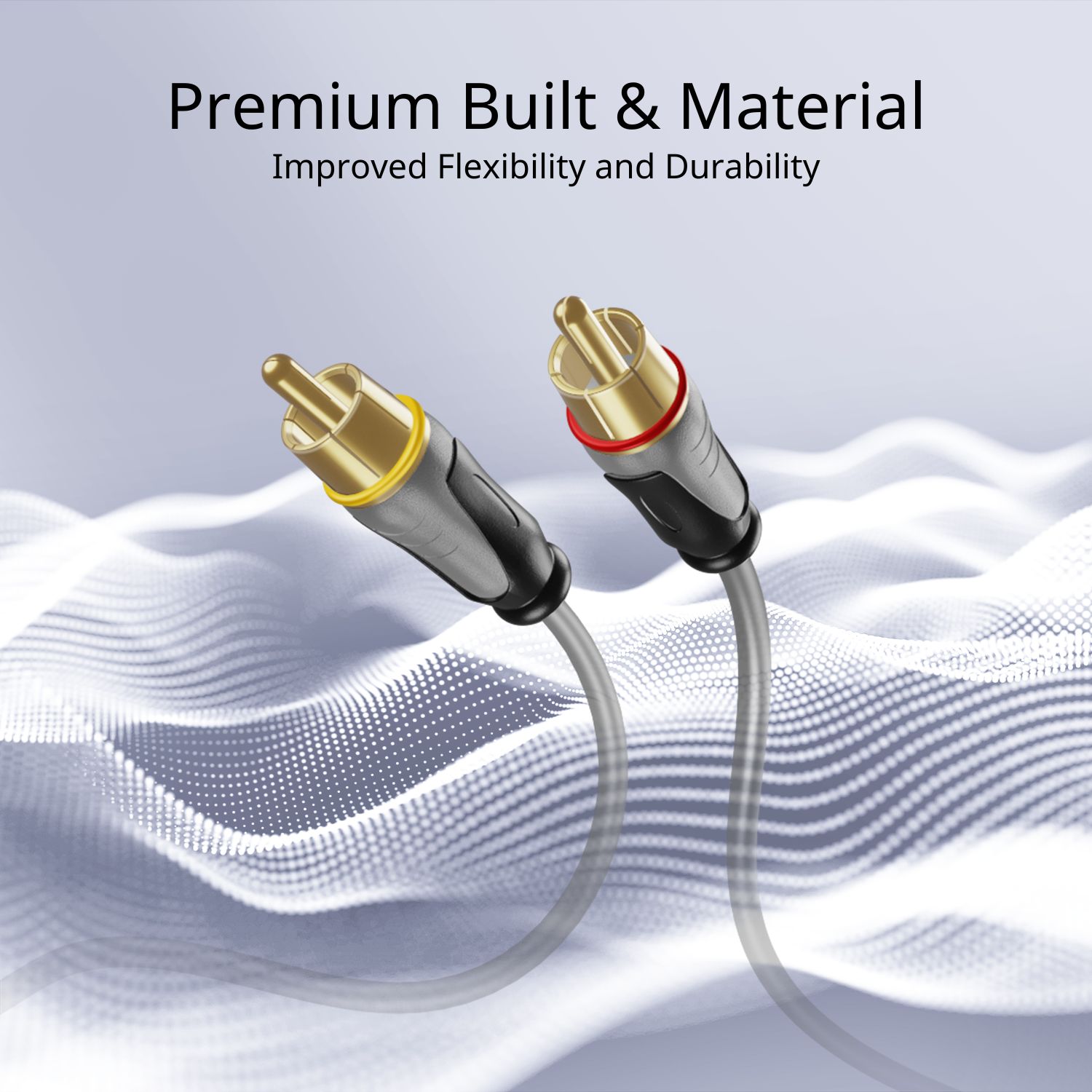 Natural Sound Quality: With balanced, solid conductors that improve signal and provide a more natural sound quality, this RCA Subwoofer Cable is the perfect choice for music lovers and audiophiles.