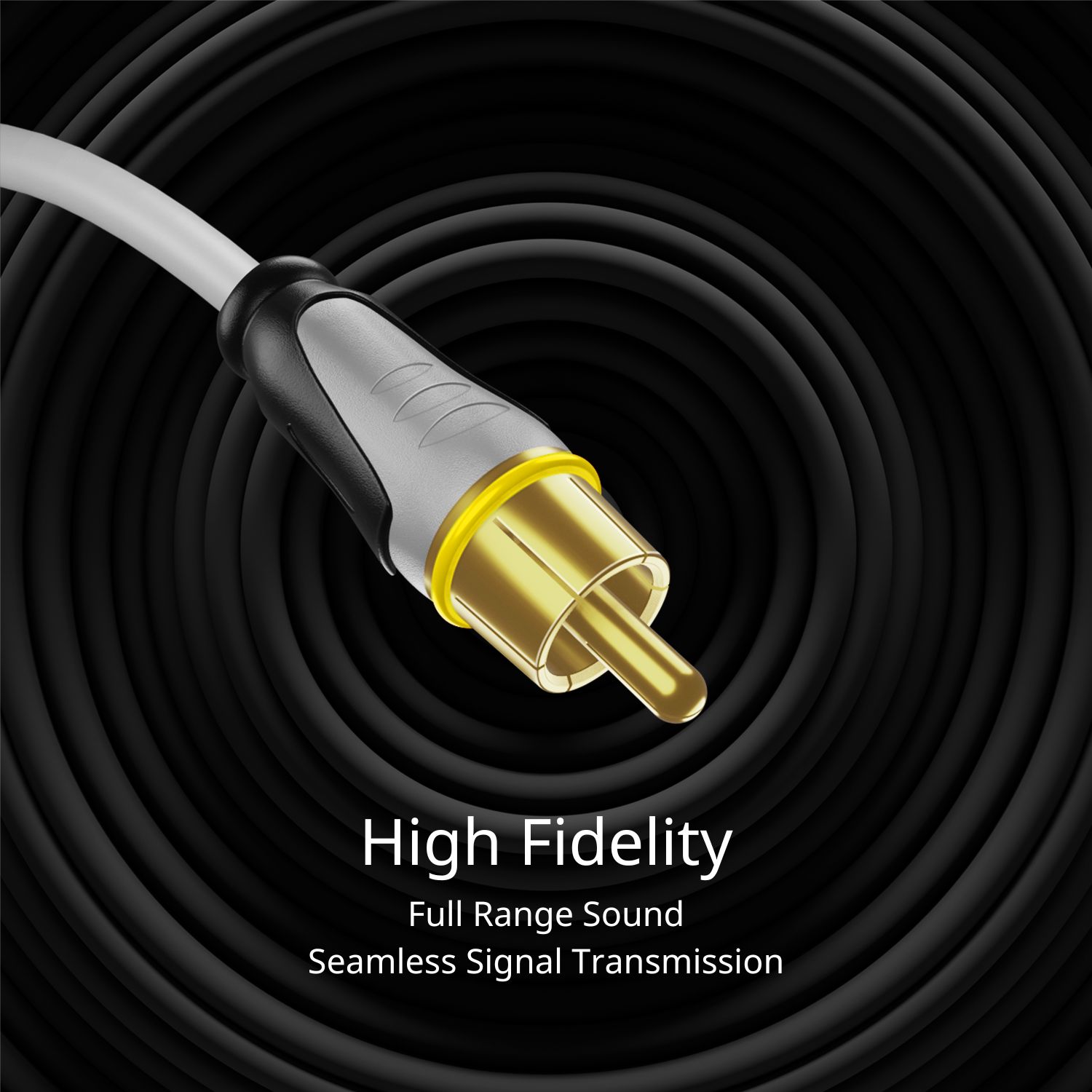 Clean and Clear Signal Transfer - Made with oxygen-free copper lines, these RCA Video Cable minimizes interference and provide a pristine audio and video experience.