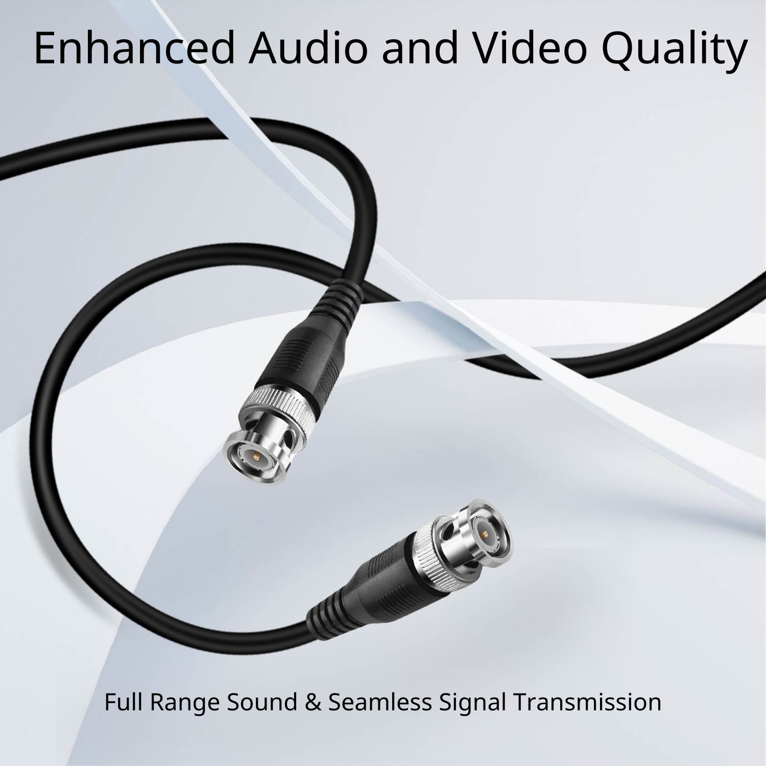 Advanced Protection: Experience the ultimate EMI and RFI protection with our SDI Cable 25ft, featuring low-profile metallic connectors and heavy shielding, ensuring signal remains clear and high-quality, even over long distances