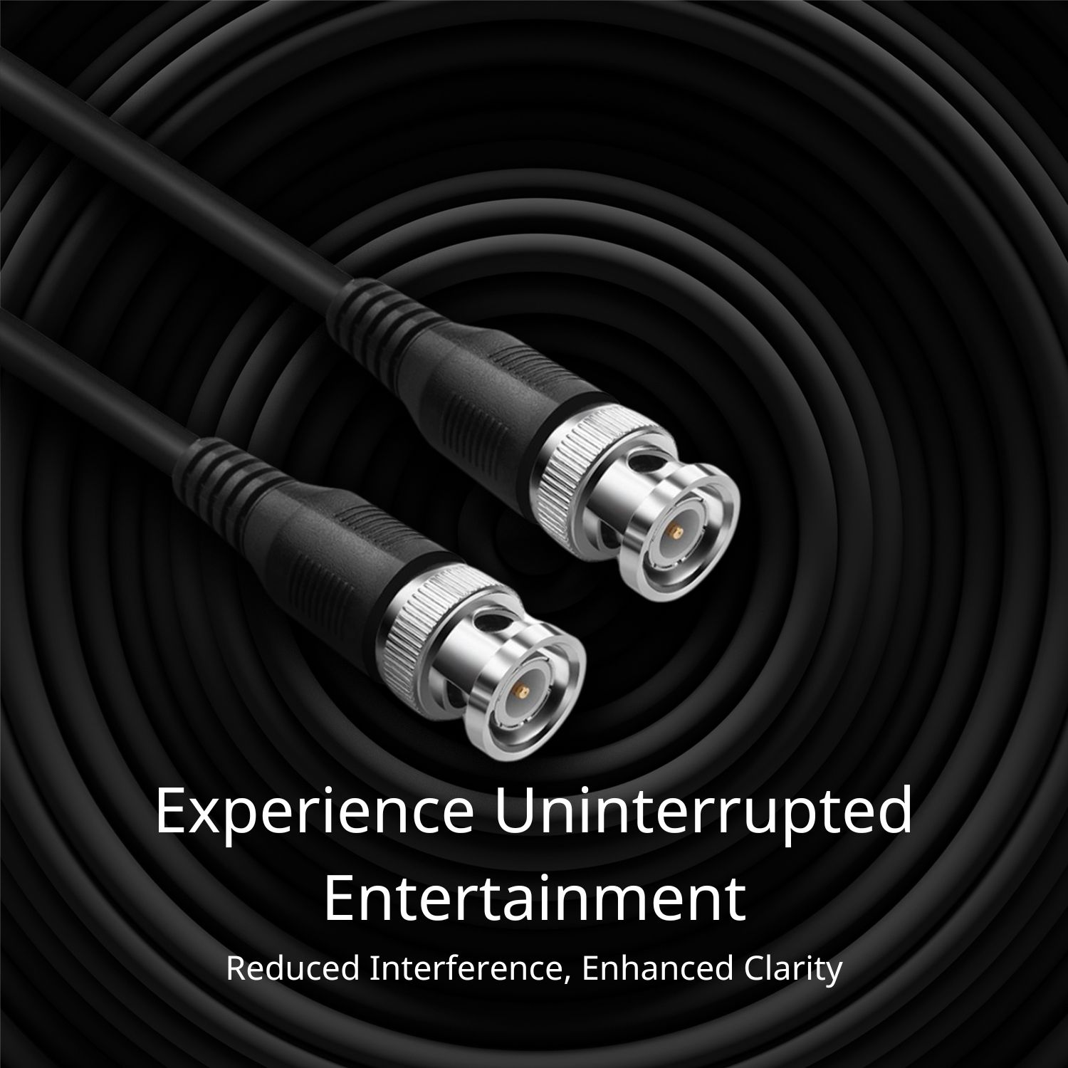 Secure Connection: Our BNC RG6 Coaxial Cable ensures a secure and reliable connection, reducing the risk of accidental disconnections, ensuring transmission stays protected, and delivering a seamless user experience