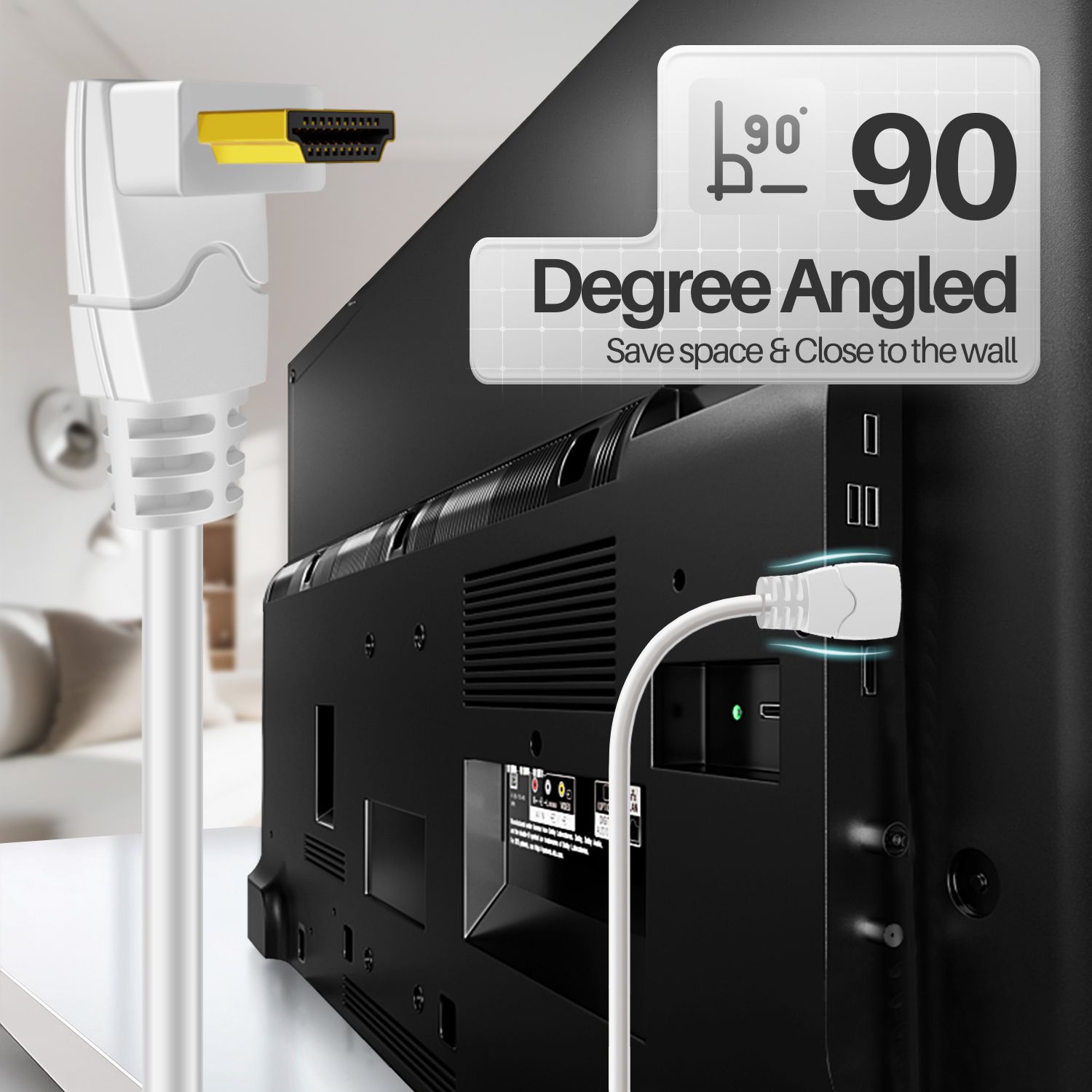 Universal Compatibility - Compatible with Blu-Ray player, Cable Box, Apple TV, Roku, Amazon Fire TV, PS5 / PS 4 Pro / Slim, PS3, Xbox Series X/S, XBox 360, Computer PC, Laptop, Macbook Pro and or other HDMI-compatible device to your HDTV, display or projector