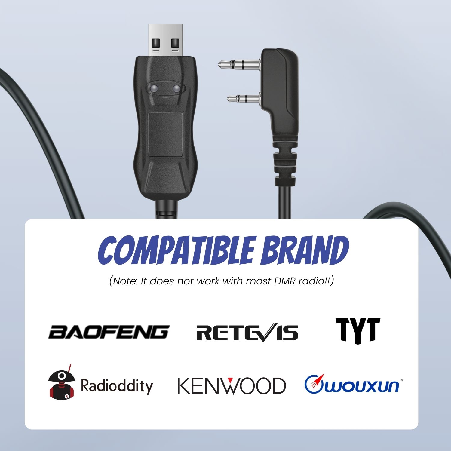Durable Construction: Our USB programming cable for baofeng is made of robust PVC material. It is designed to endure the rigors of both field and indoor use and offer reliable performance over time
