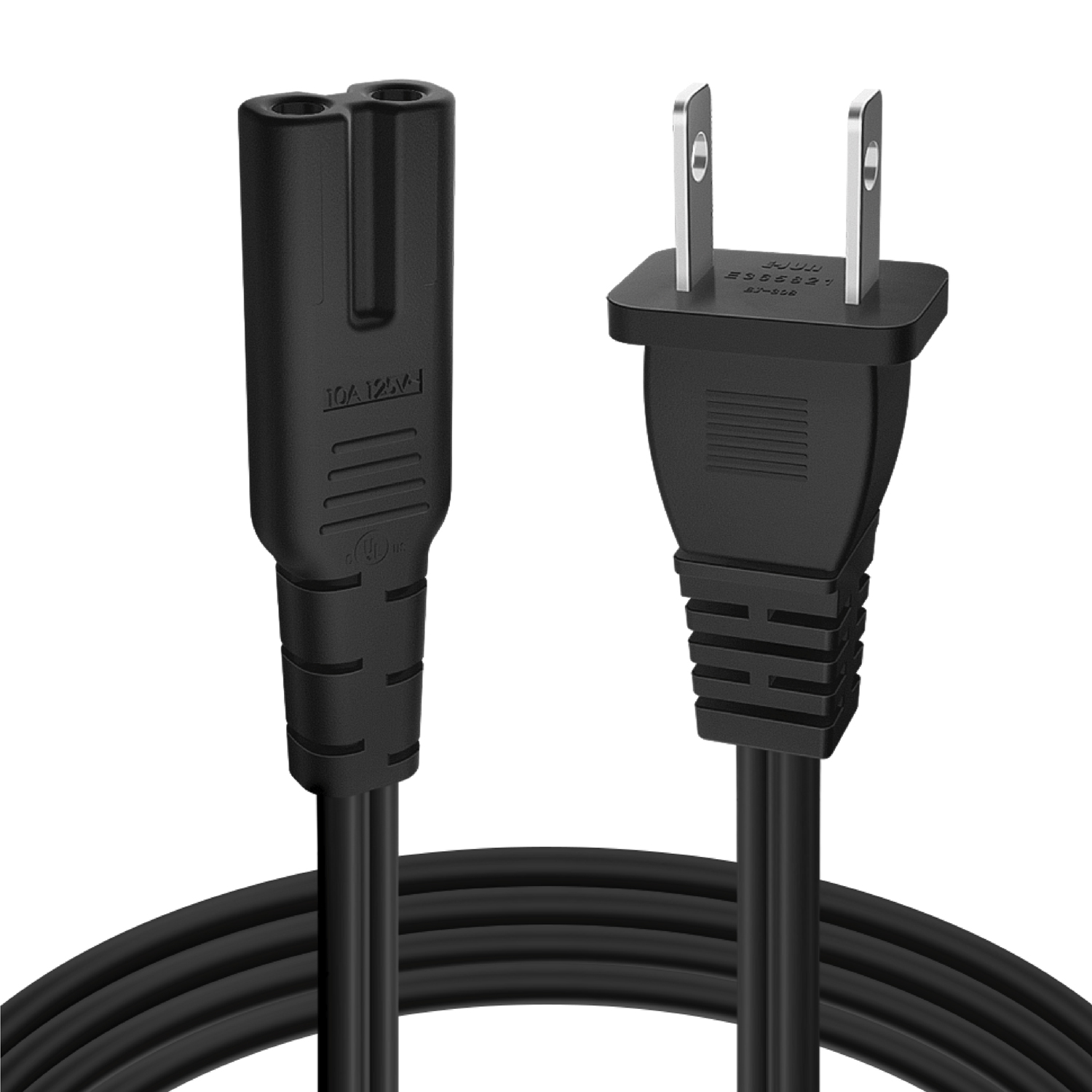 2 Prong Power Cord Figure 8 Shotgun Connector AC Power Cable Wire PS4 Apple TV 815656027475 eBay