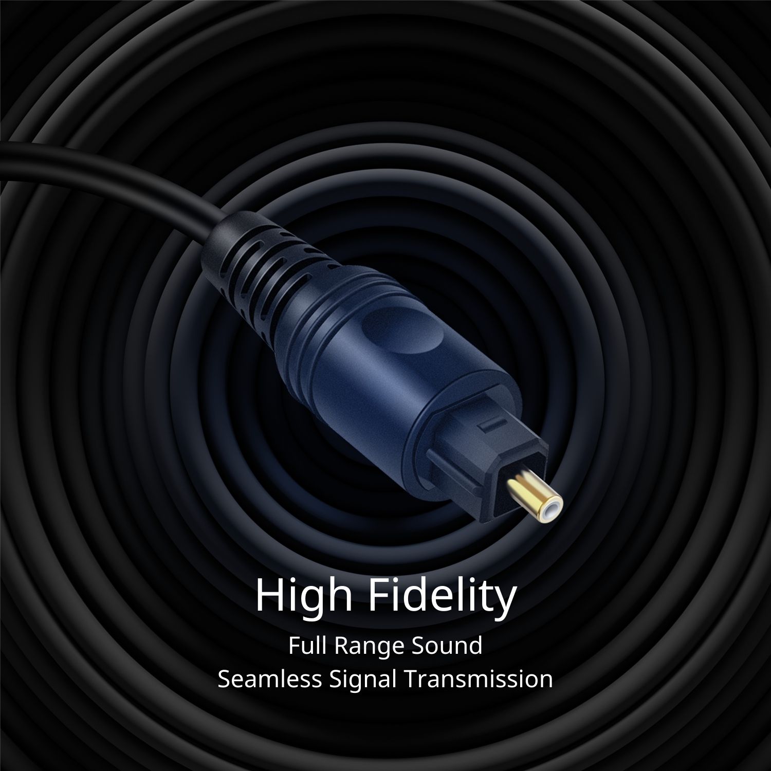 Premium Shielding Connectors and Cord - Outer layer of PVC that's intended to be durable and bendable, featuring strain-relief. allows for a maximum audio quality; reduce distortion and signal loss; play uncompressed stereo audio and compressed DTS or Dolby Digital 5.1 surround sound over an optical connection