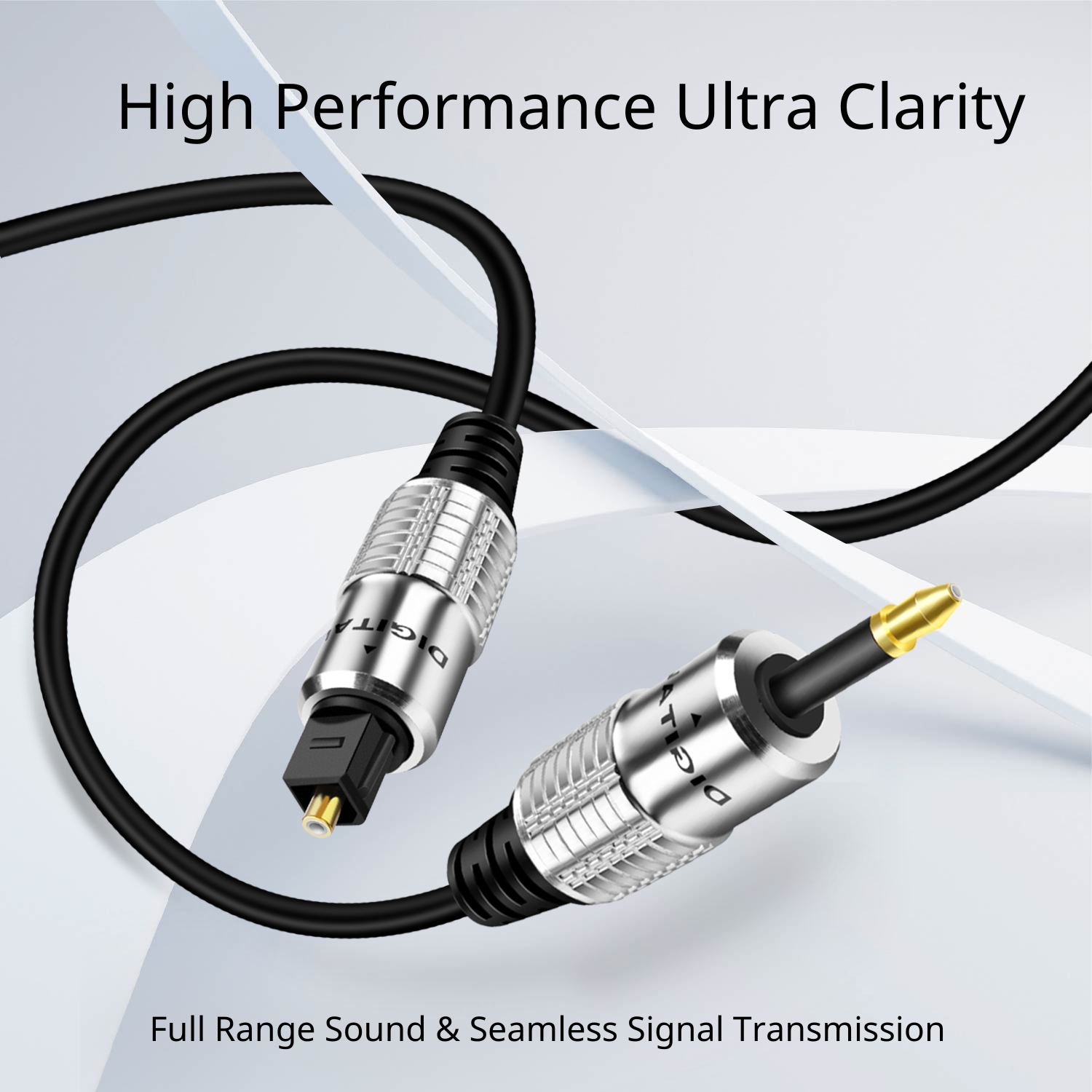 This adapter cable converts TosLink to Mini TosLink; Compatible with Chromecast Audio optical sound output and other A/V components with Mini Toslink / Toslink interfaces to deliver quality audio connectivity; Premium grade molded connectors with strain relief ensure a solid high quality connection between the connected devices