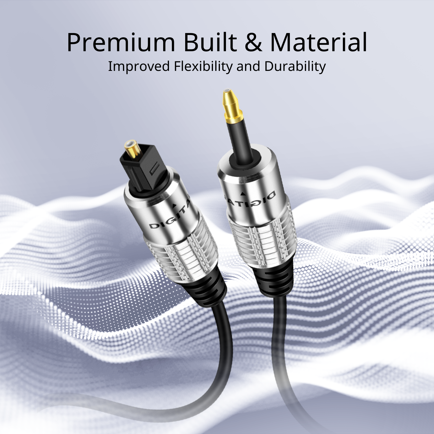 High performance versatile cable delivers cleanest possible signal even at extreme volume levels; Accurately transfer high bandwidth frequency quality detailed clean natural pure audio sound with realism and clarity jitter-free audio & S/PDIF format signals