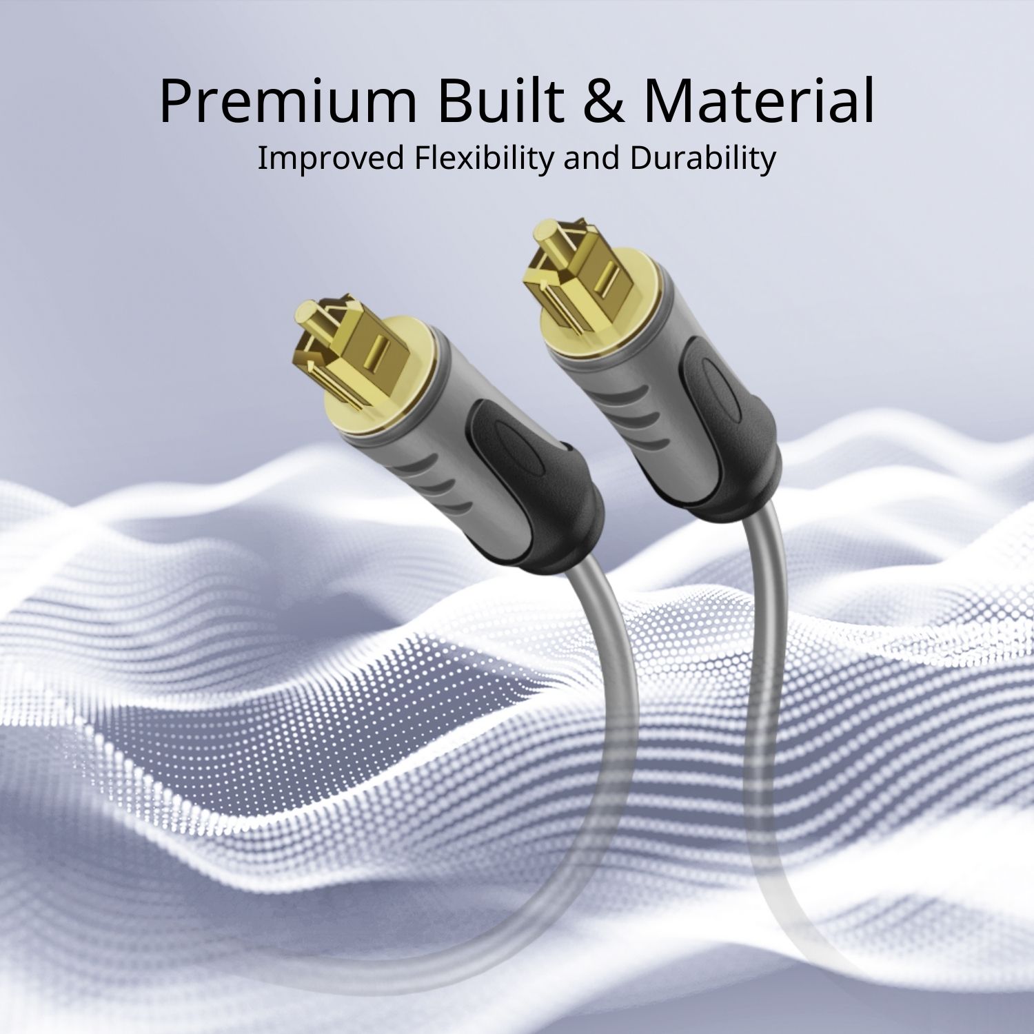 Premium 10FT Digital Toslink Audio Optic Cable Optical Fiber S/PDIF