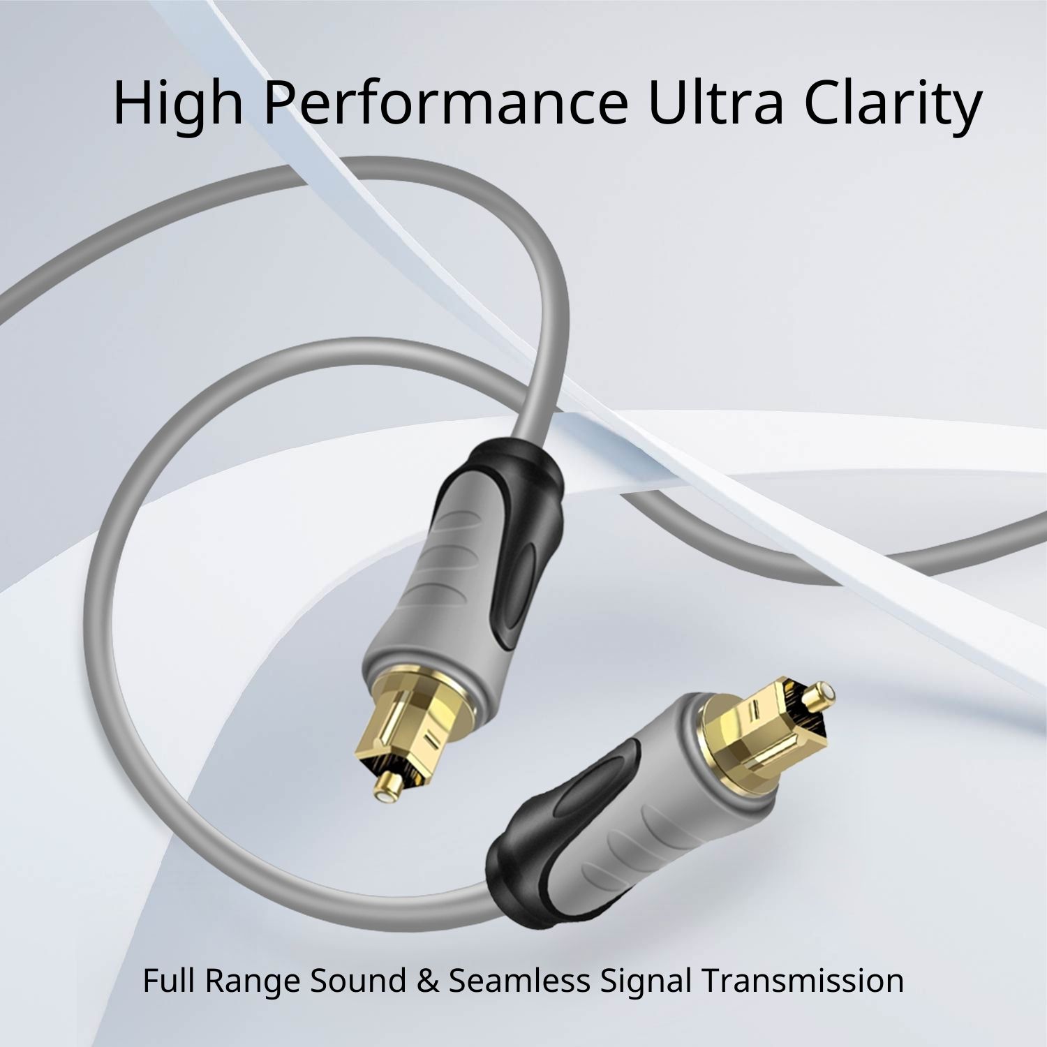 Ultra-Clarity Performance: Elevate your sound experience because our optical audio cable for soundbar makes a high-fidelity sound that ensures interference-free and high-performance audio clarity, letting every note resonate