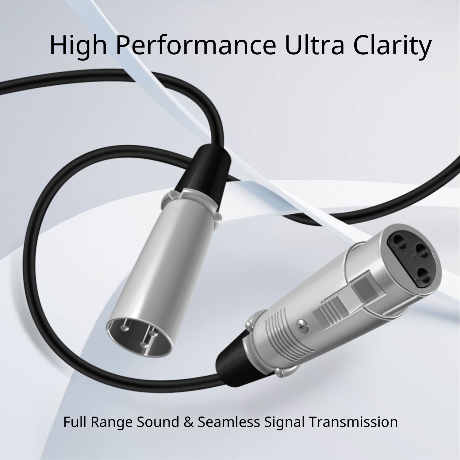Xlr 3 Pin Microphone Cable 35ft Male To Female Xlr3f To