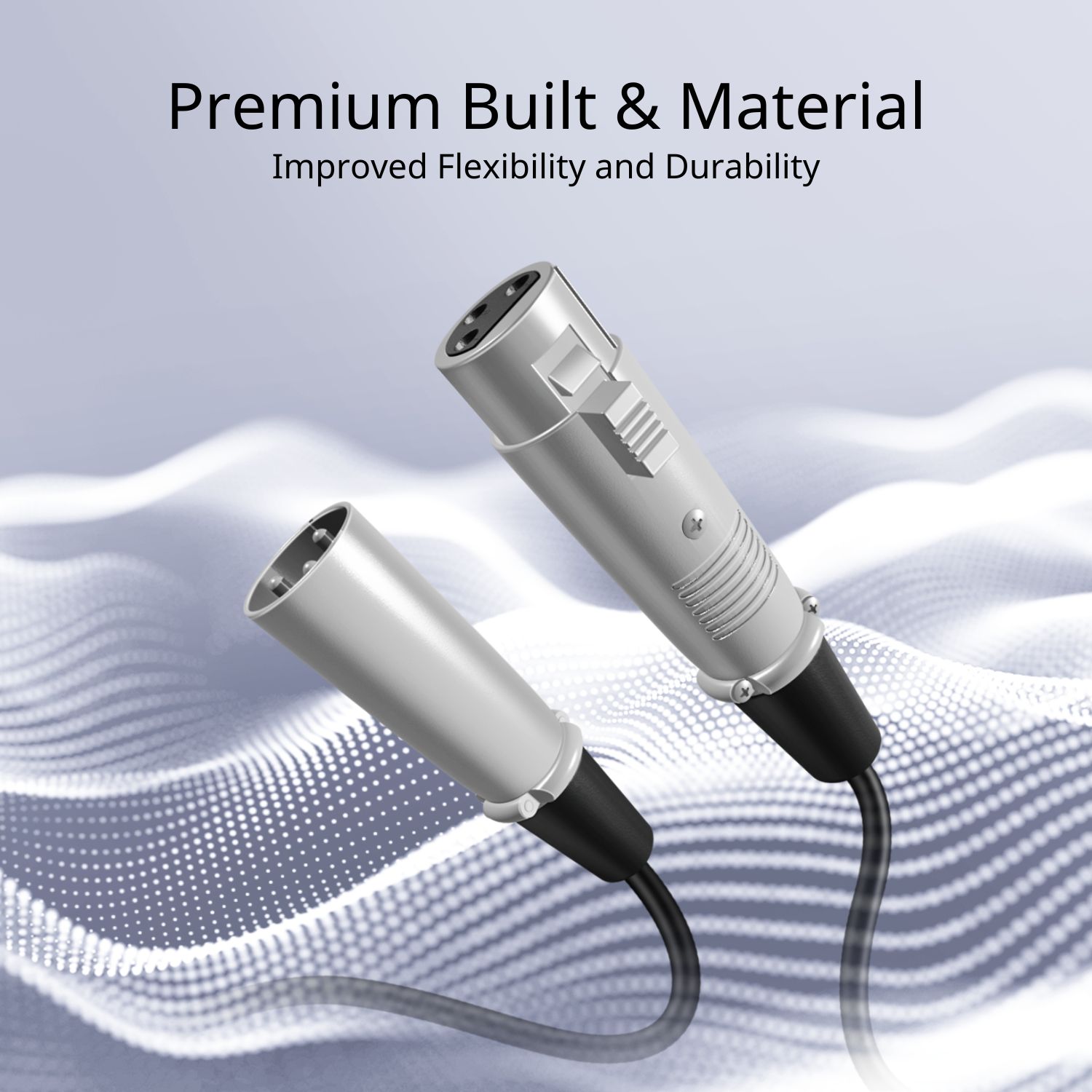 Built to last through any gig or session: No more cable replacements, this cable XLR has durable oxygen-free copper wiring and reinforced connectors that handle frequent use on stage and in studios