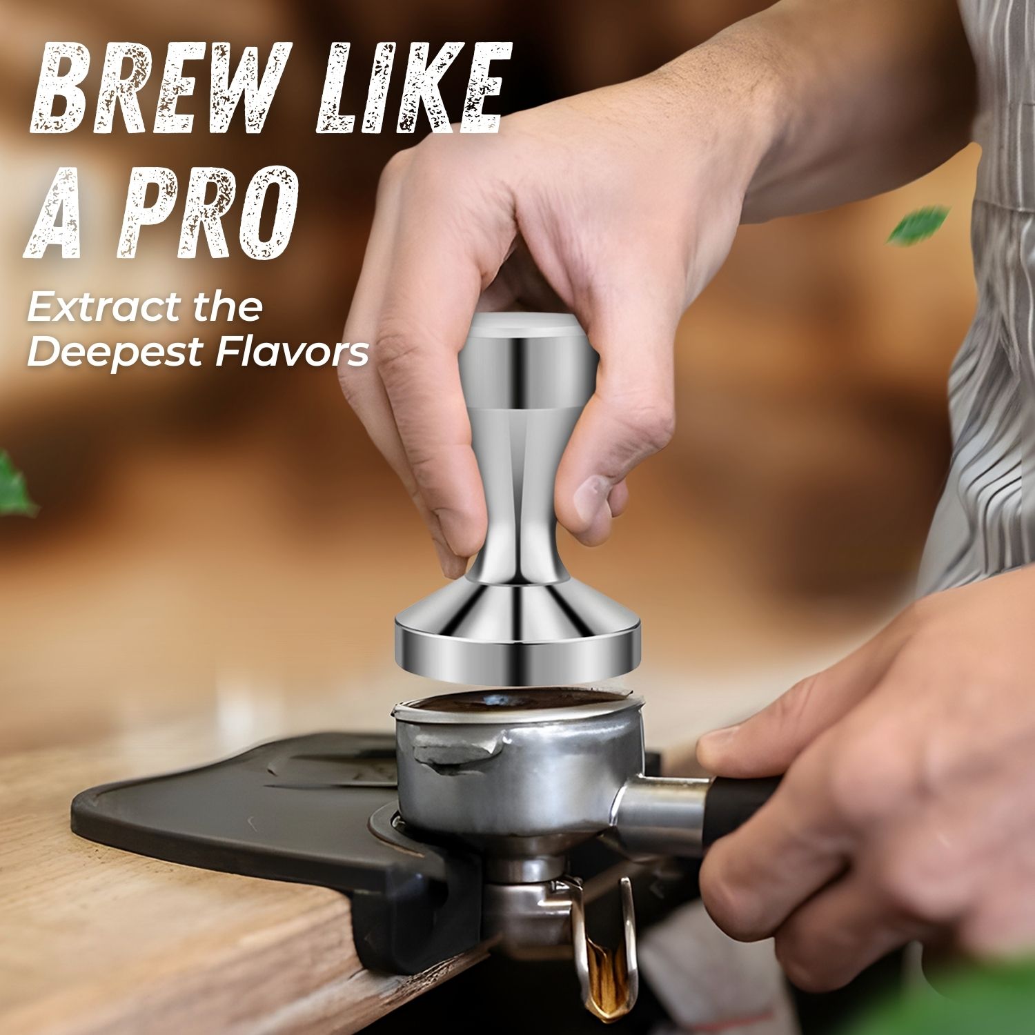 Optimal Espresso Flavor: The ideal stainless steel espresso press tool to extract rich and balanced espresso shots, enhancing the flavor and aroma of your coffee.