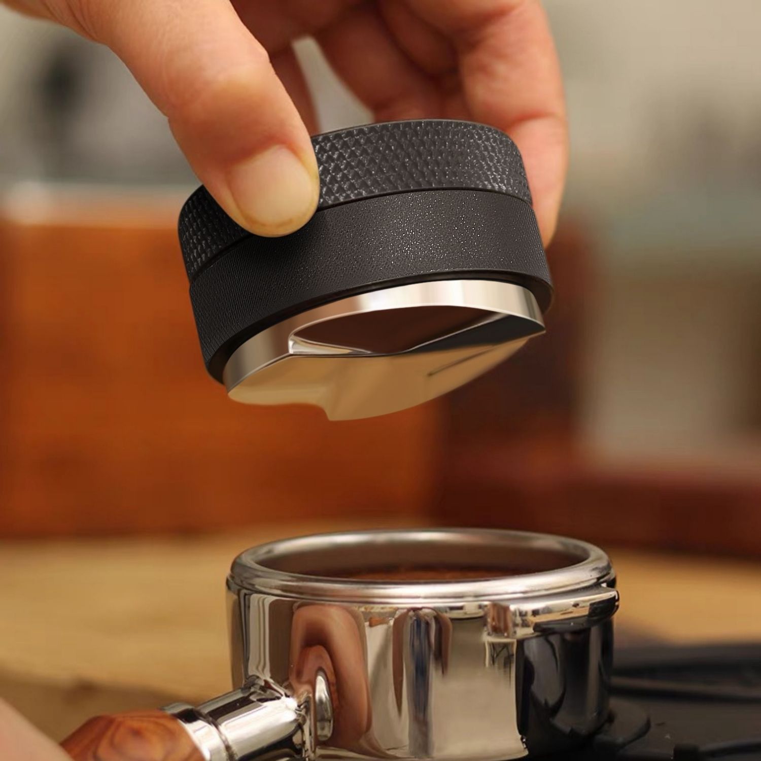 Includes Display Base - Suitable Gift for Coffee lovers and Baristas - Great for tamping fresh ground espresso before brewing