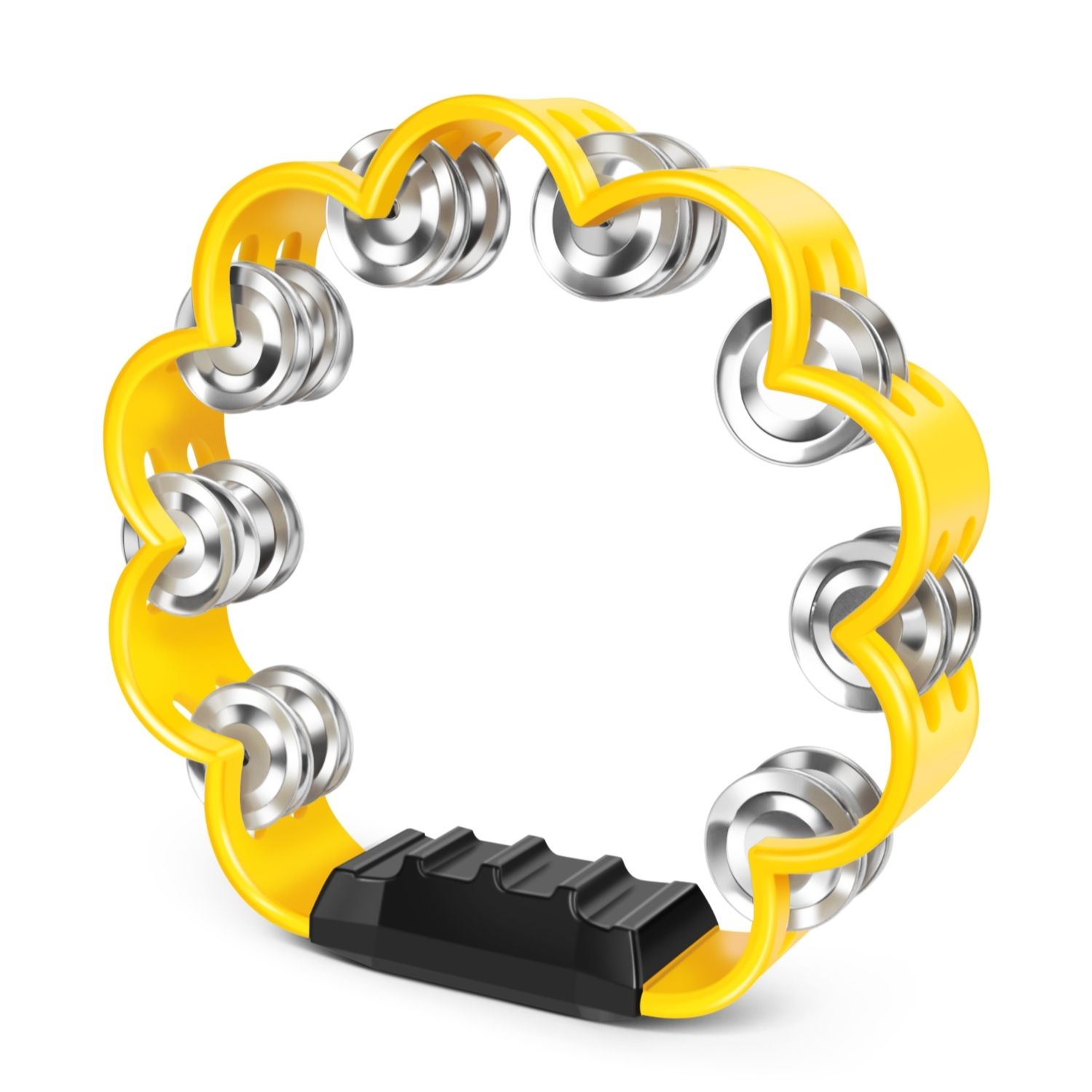 ⑤ mk 様 tambourine Yellow 8 Inch Flower Tambourine with Metal Jingles