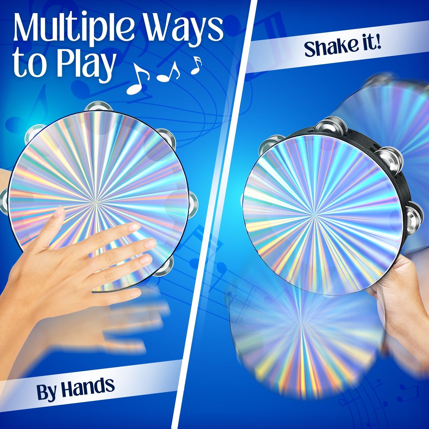 Versatile Instrument: Whether enhancing worship, energizing a party, or adding rhythm to a music festival, this tambourine is a versatile choice for any event where music is the heart and soul