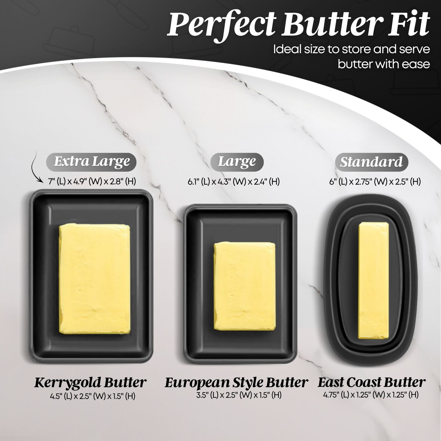 User-Friendly Design: Featuring a matching lid with a top wooden knob, this porcelain butter dish allows you to access your butter with ease and keep it fresh, always