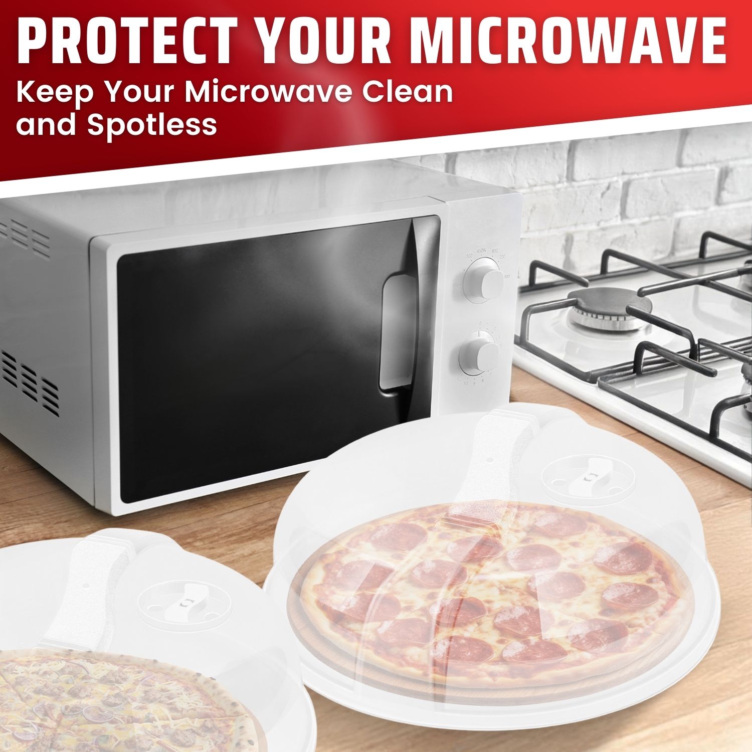 ADJUSTABLE STEAM VENTED HOLE - This microwave cover allows you to control how much steam is released, making sure that food is cooked evenly