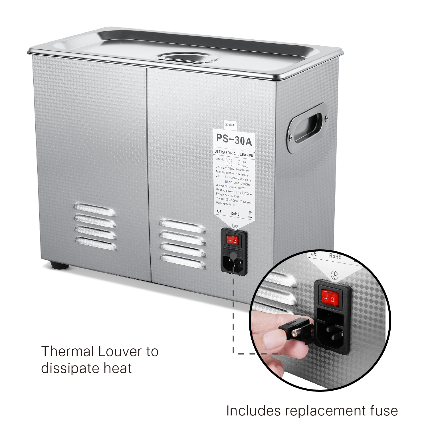 Superior Grade, Moisture-proofed, and anti-corrosion PCB and transistors, durable 0.8mm outer shell able to withstand all working environments; Extra thick 1.1mm metal stamped liner Tank avoids welding gaps for waterproof