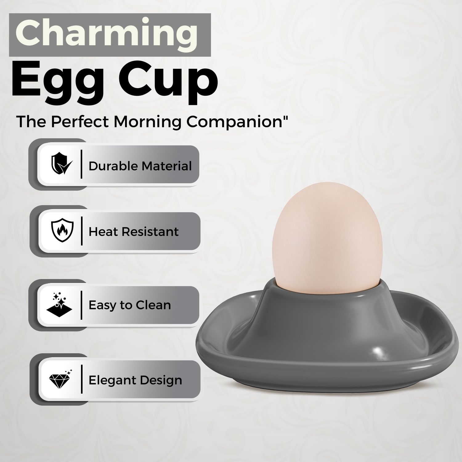 Microwave & Dishwasher Safe - These soft boiled egg holder cups are designed for convenience. Its microwave and dishwasher-safe features allows you to ffortlessly reheat eggs and clean up in no time.