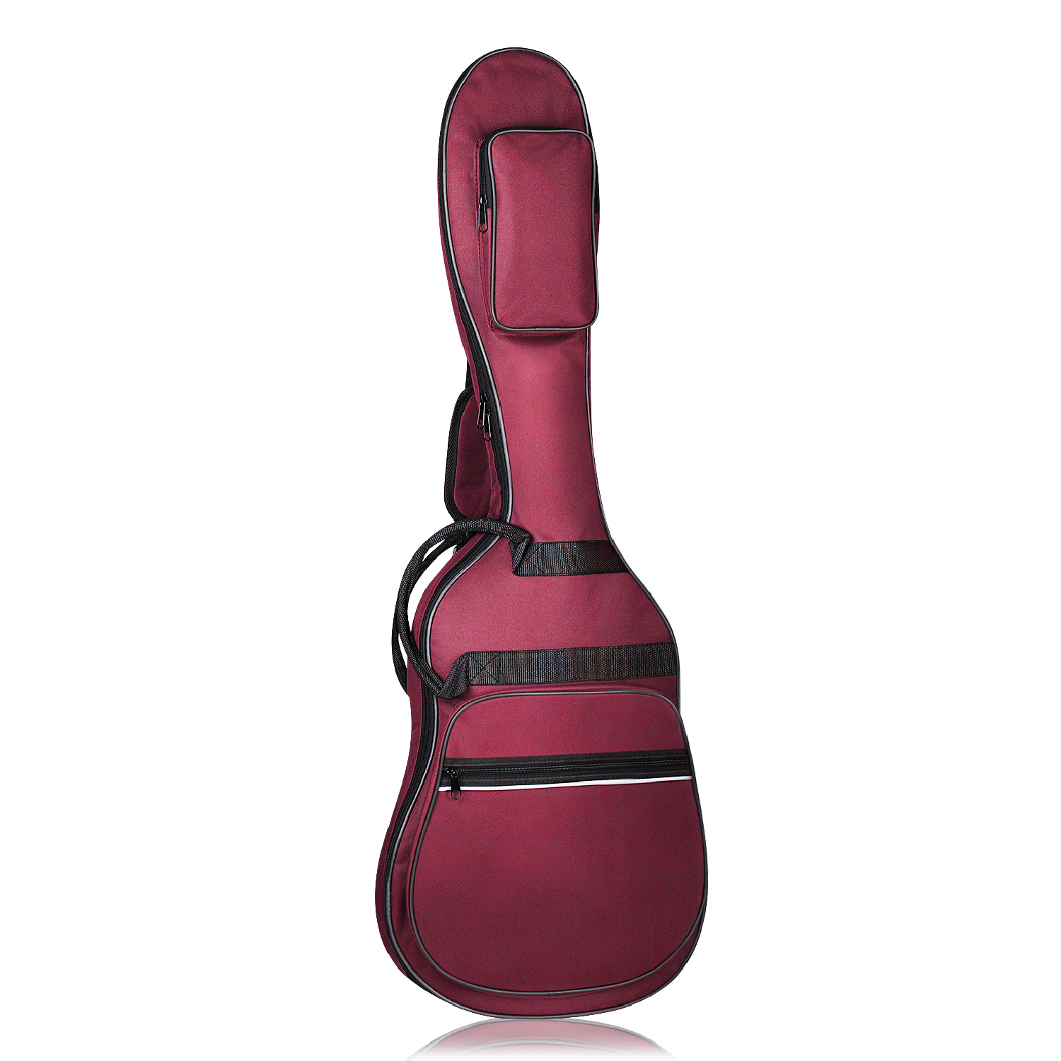 Electric Guitar Gig Bag Guitarist Backpack Waterproof Concert Tour Case ... - ELC GUITAR BAG RED A