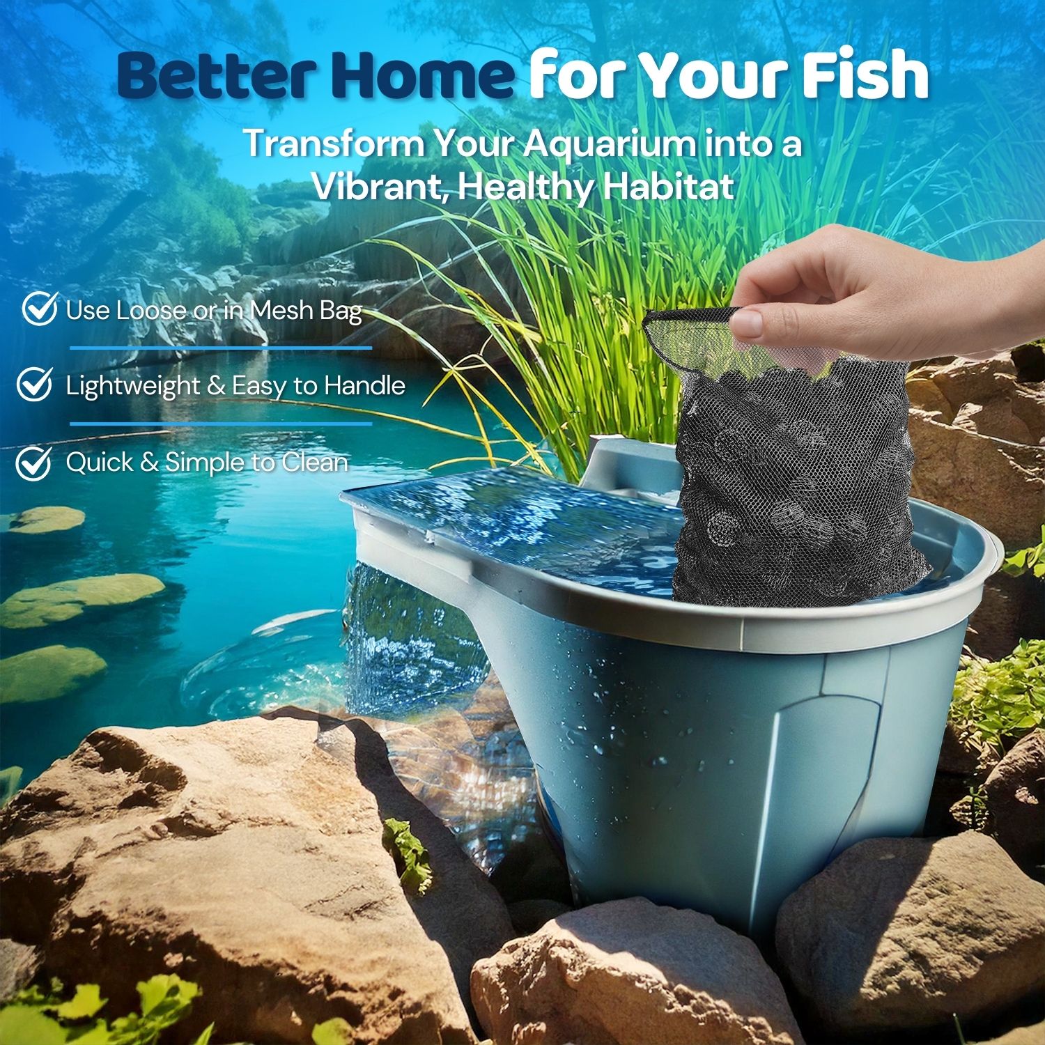 Efficient Ceramic Rings for Aquarium Filter - Deliver increased filtration efficiency with ample surface area, fostering essential processes that help sustain a stable & vibrant aquatic environment