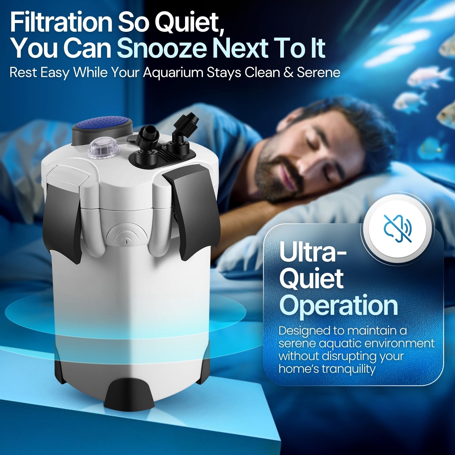Optimized Spray Bar: Our canister filters for aquarium 75 gallon have this to enhance water circulation & evenly distribute water across the tank, reducing evaporation & improving oxygenation