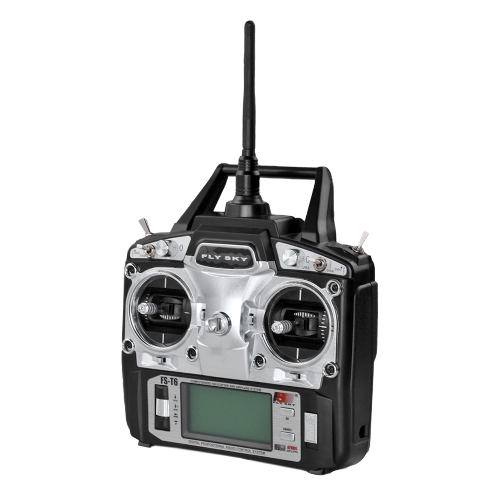 FlySky FS-T6 2.4GHz 6 Channel Digital Transmitter and Receiver Radio ...