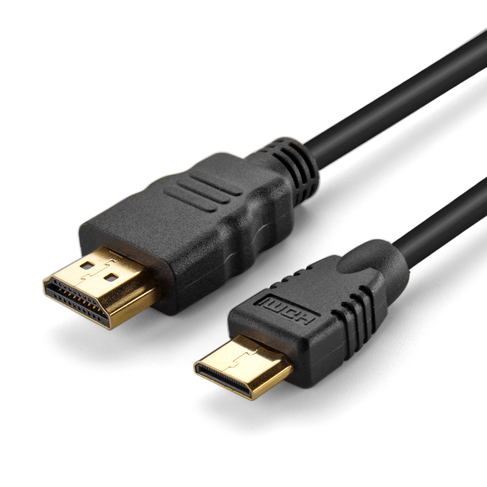 High-Speed Mini HDMI to HDMI Cable - Hassle-free and easily connects your tablets, Canon & Nikon cameras, camcorders, GoPro Hero 2 or other Mini-HDMI on-board devices to your HDTV, monitor, or projector
