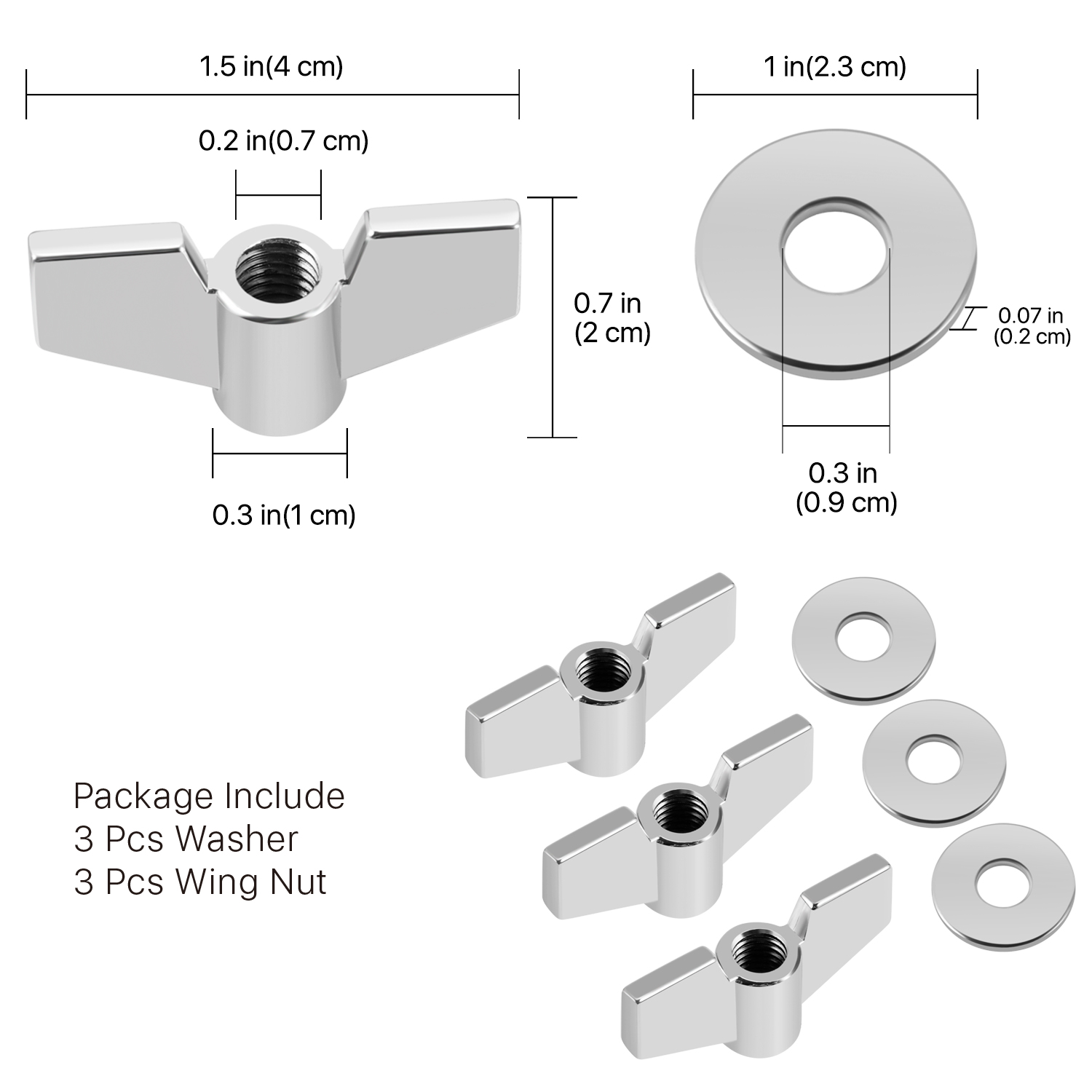 Complete Miscellaneous Drum Hardware Pack: The cymbal replacements kit includes 18 Pieces cymbal stand hardware accessories pack includes 3 cymbals stand sleeves, 3 wing nuts & washers, and an assortment of felt pads and hi-hat clutch felt pads to make sure your drum set is fitted and ready